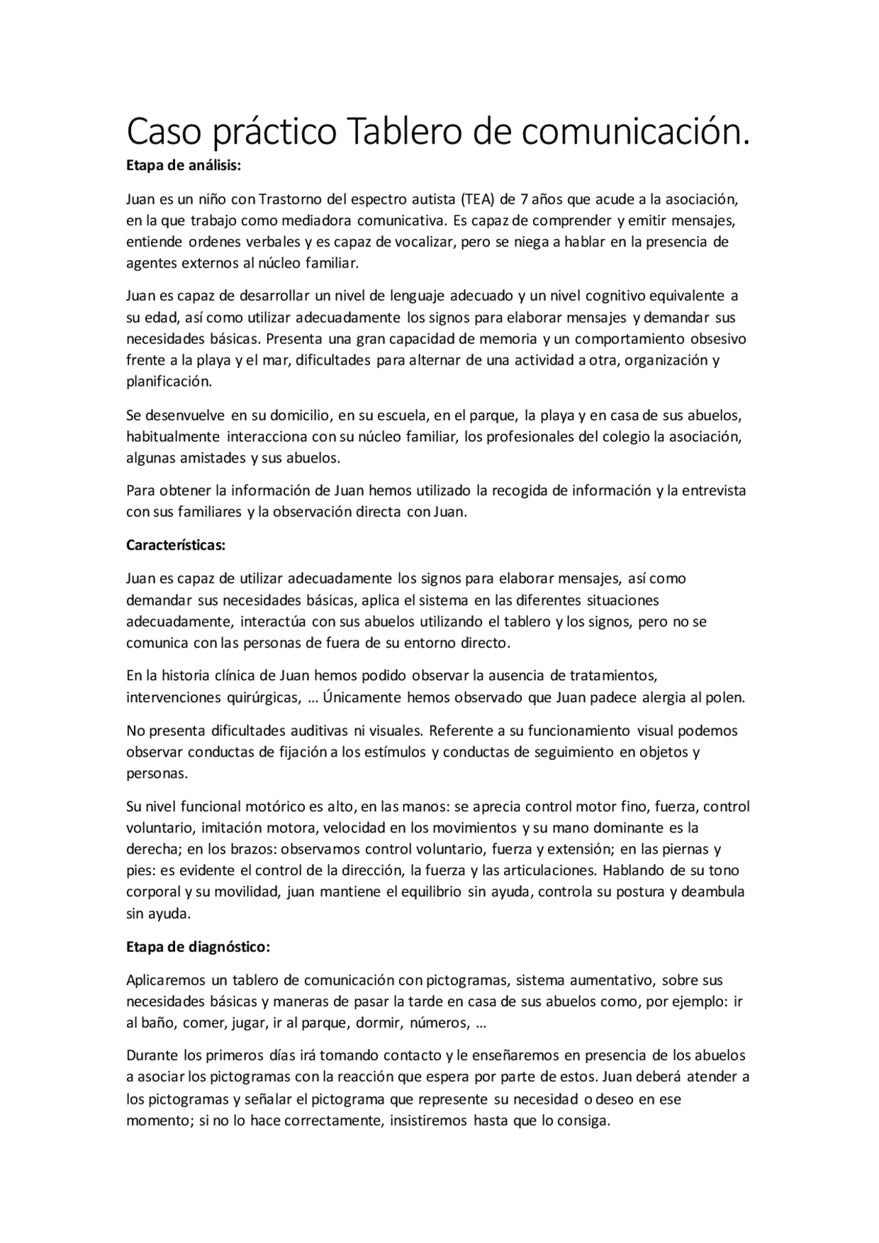 Eye Saac SAAC caso práctico tablero de comunicación | Ejercicios de Comunicación ...