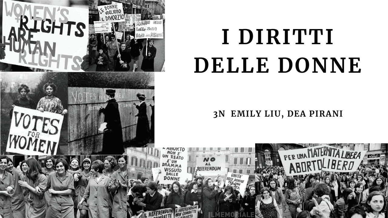 Diritti delle donne pdf | Schemi e mappe concettuali di Italiano | Docsity