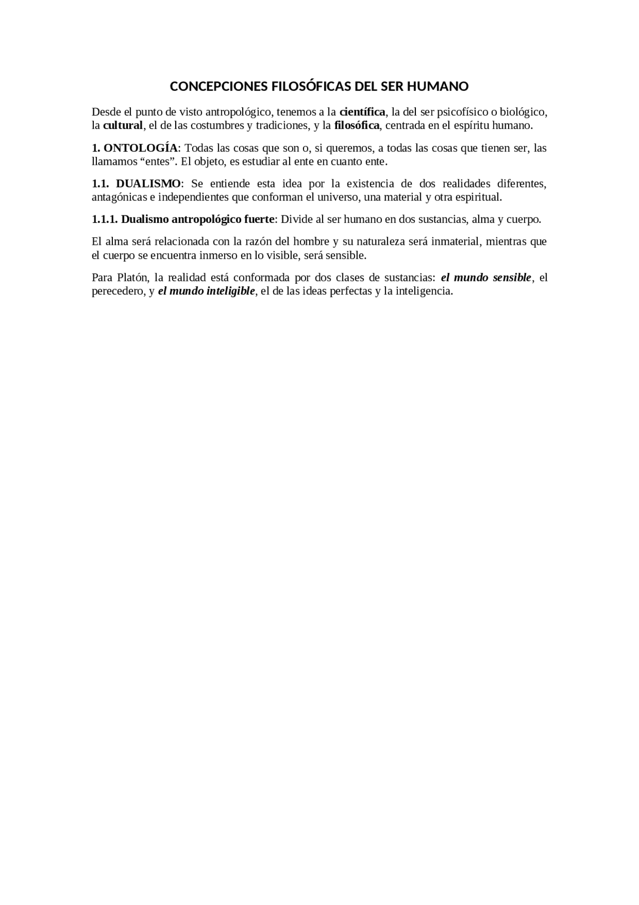 Concepciones filosóficas del ser humano | Esquemas y mapas conceptuales ...