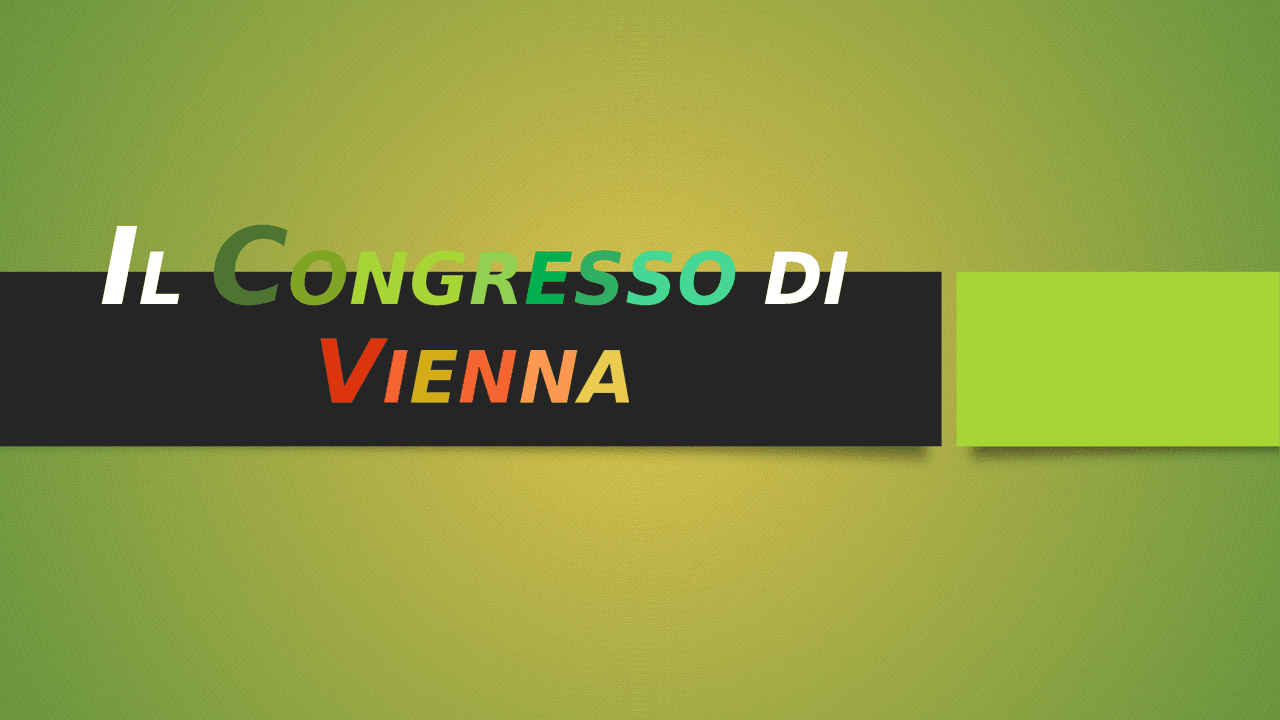 mappa concettuale congresso di vienna