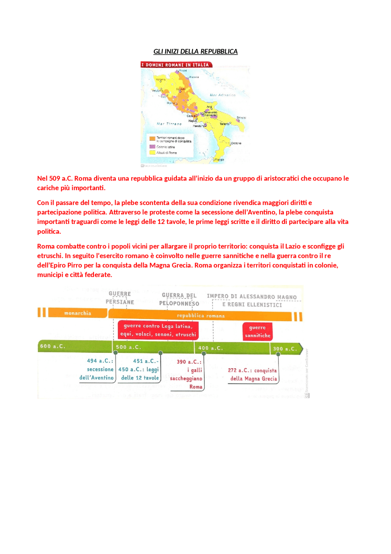 Riassunto di storia prima superiore Appunti di Storia Docsity
