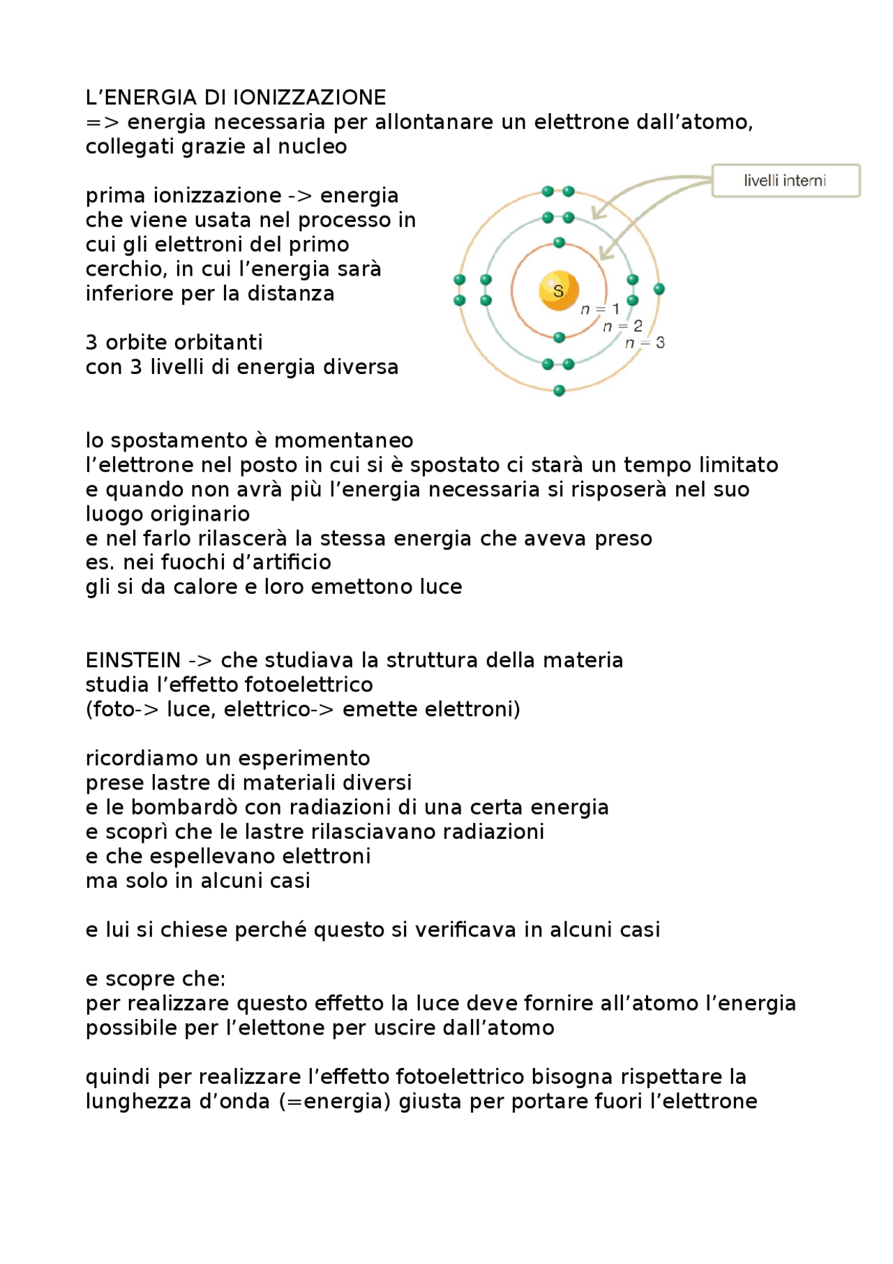 Energia di ionizzazione Appunti di Chimica Docsity Energia di ionizzazione Appunti di Chimica Docsity