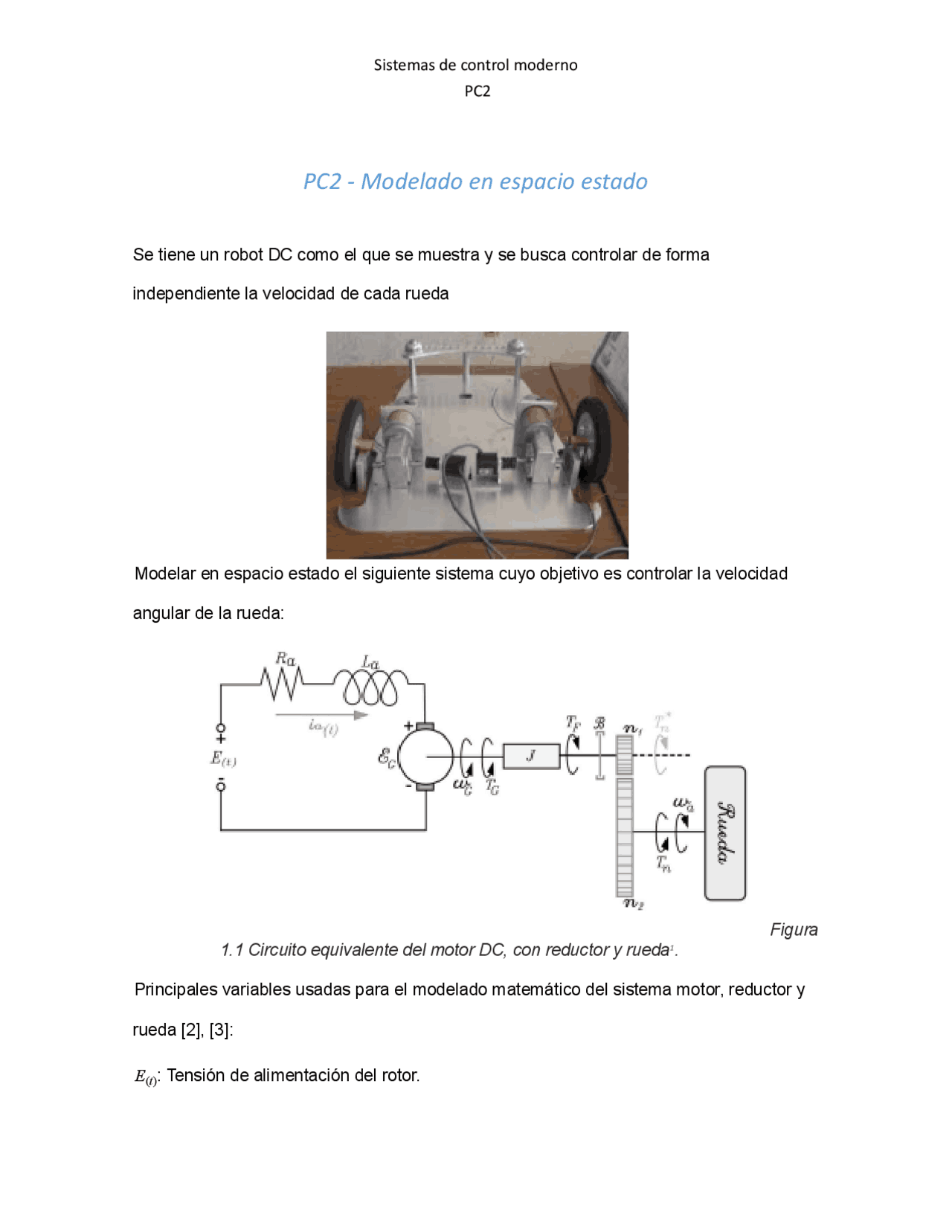 PC2 SISTEMA DE CONTROL MODERNO Ejercicios de Control de Procesos