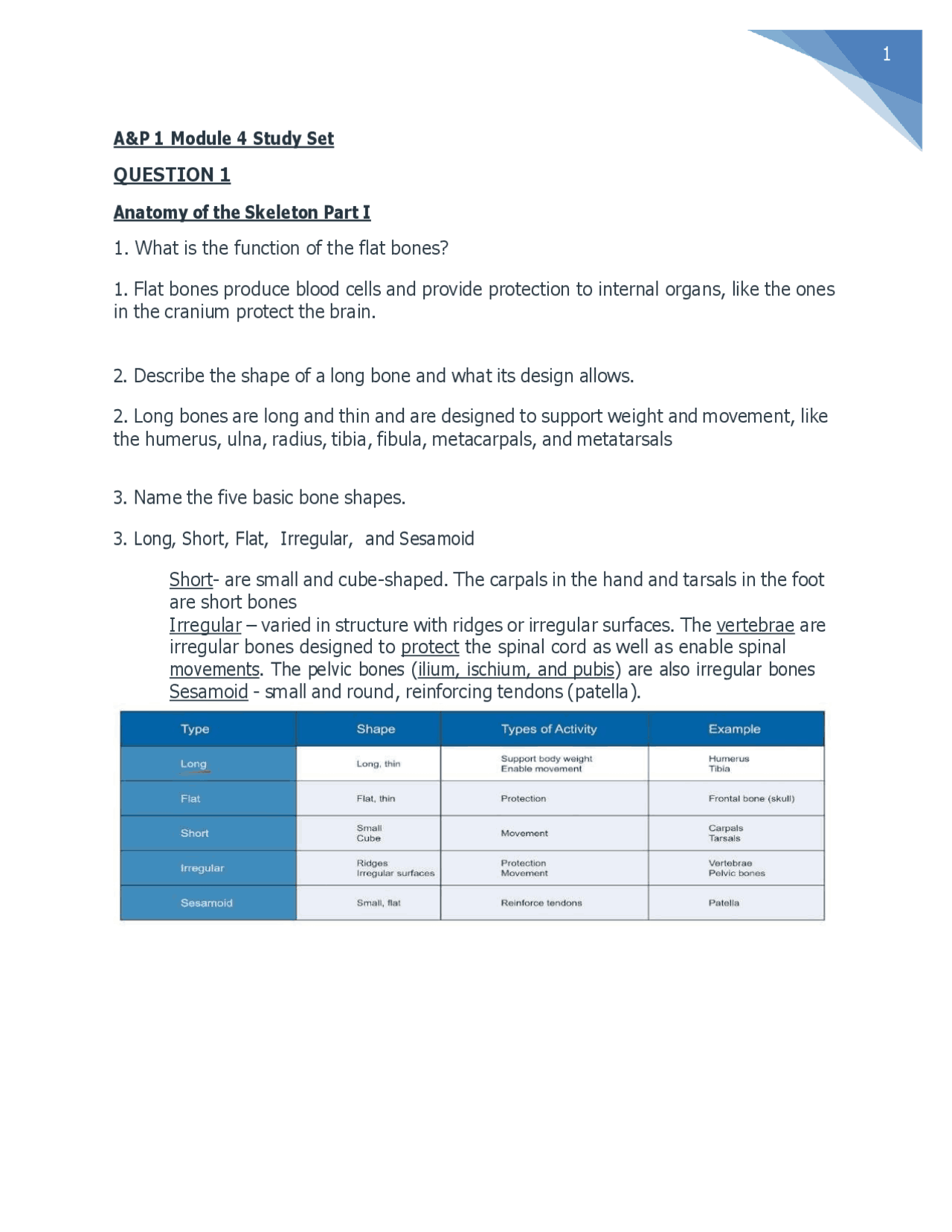 Portage Learning / BIOD 151 / Problem Set Module 4 with extra details ...