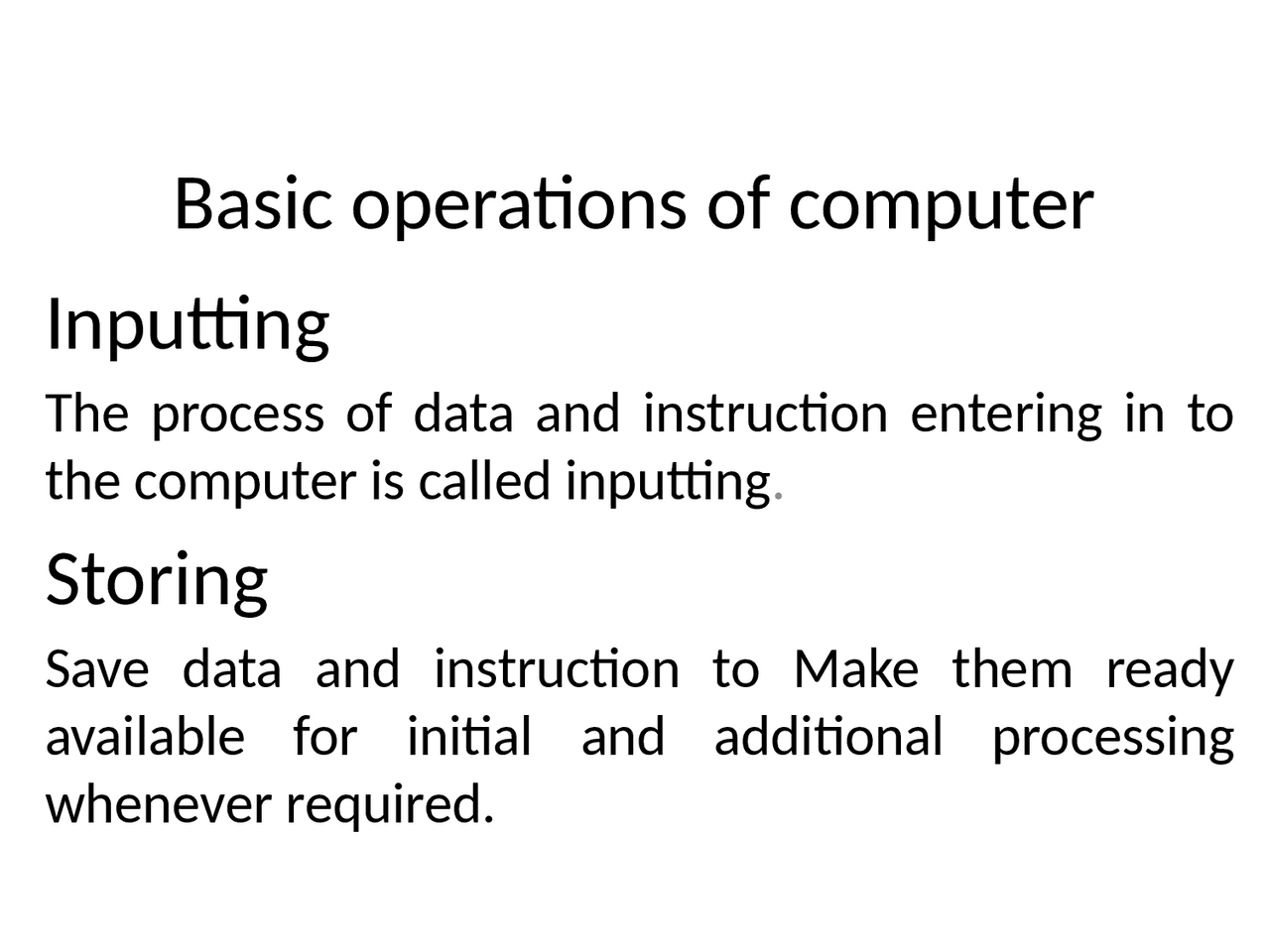 ICT - Lecture - Computer Basic Operation | Study notes Information and ...