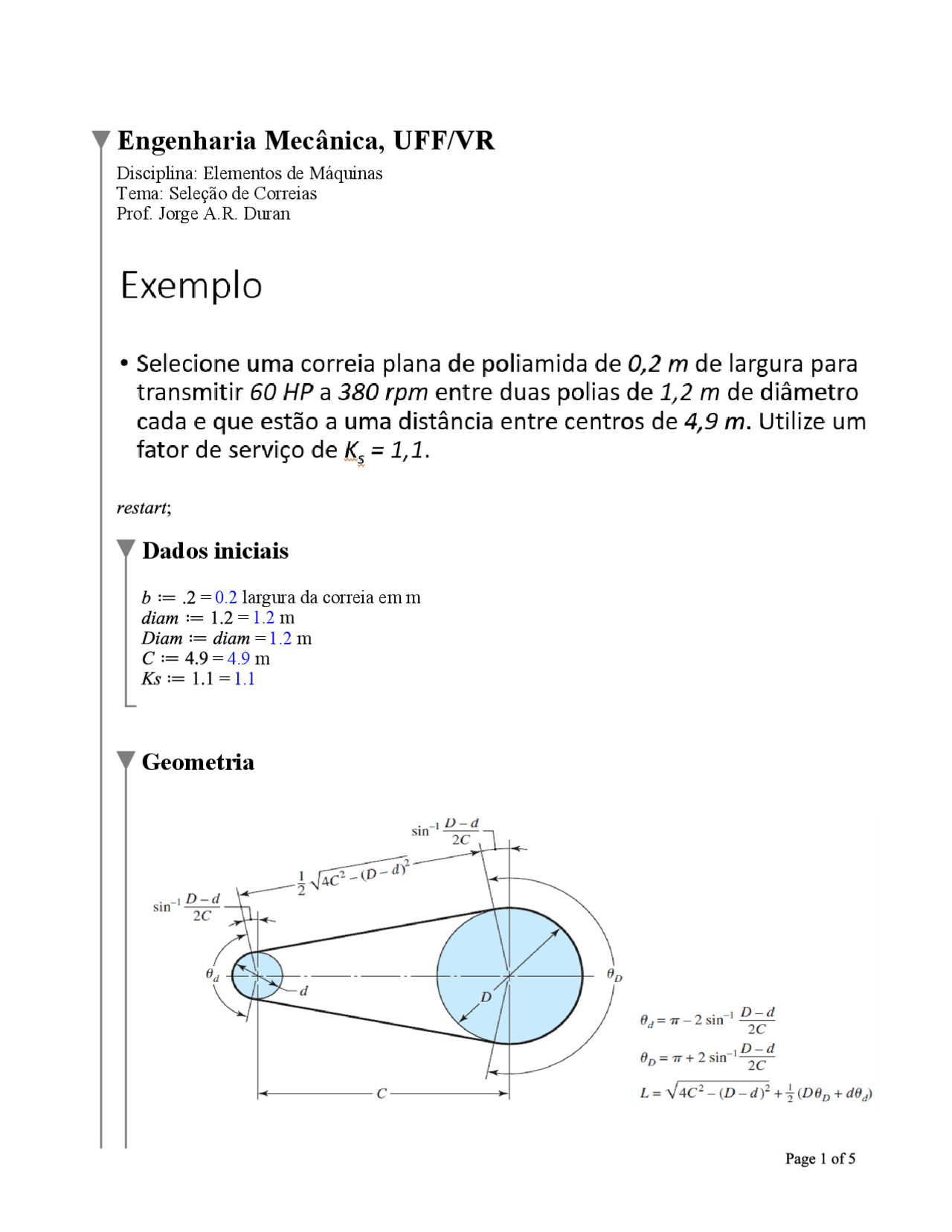 Exercícios Elementos De Máquinas Exercícios Engenharia Mecânica Docsity