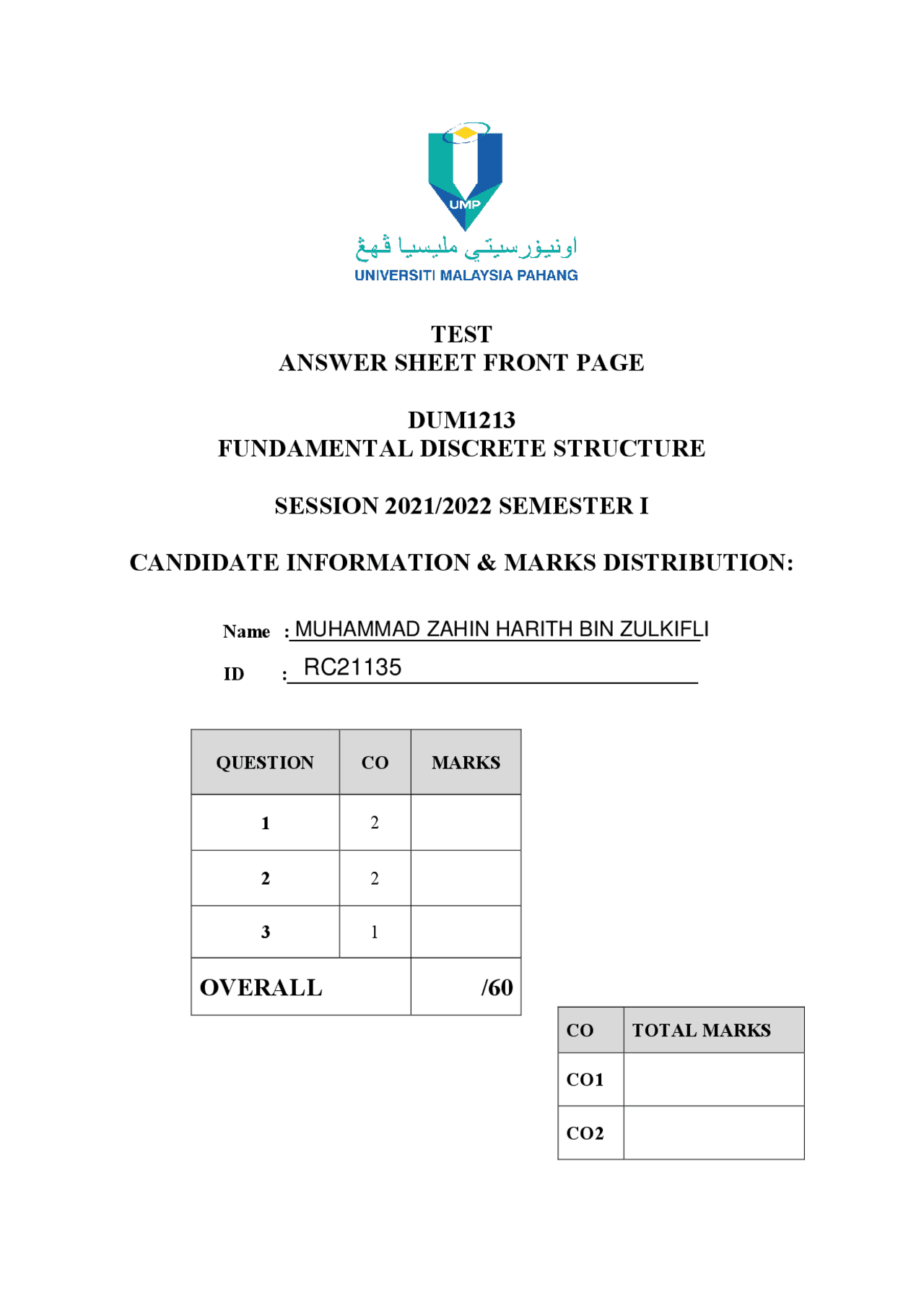Exercise about computer science document | Exercises Computer science ...