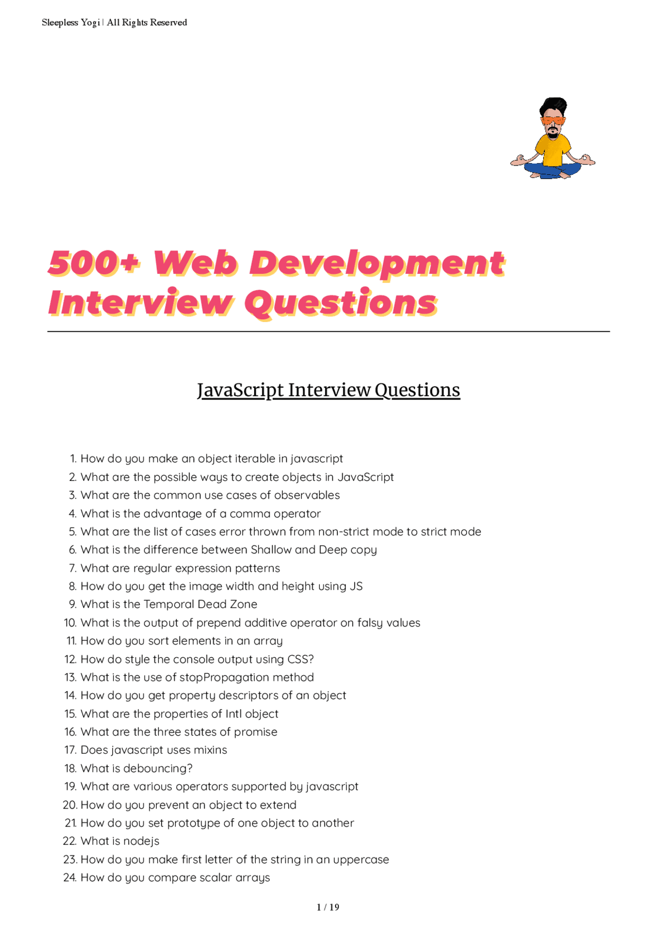 Web Development Interview Questions | Schemes and Mind Maps Web Design ...