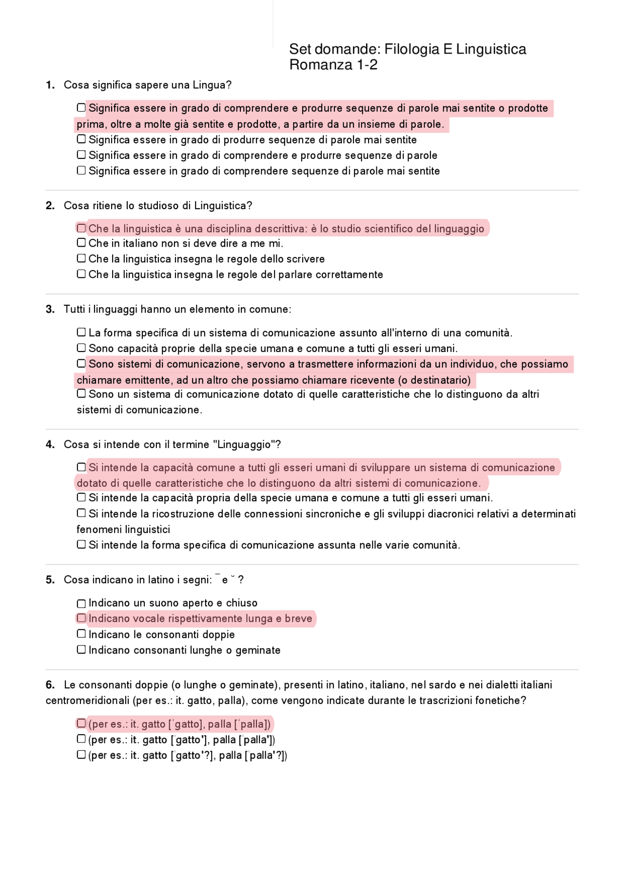 FILOLOGIA E LINGUISTICA ROMANZA 1-2 COLUMBUS ACADEMY | Panieri di ...