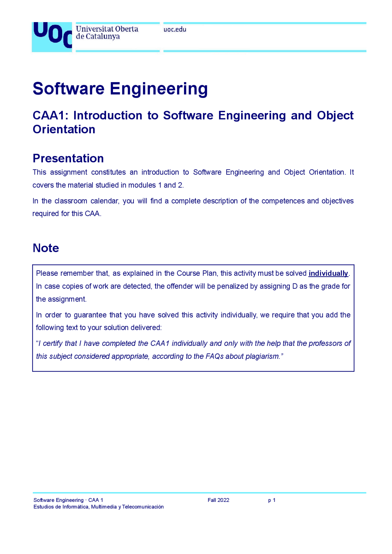 PEC 1 INGENIERIA SOFTWARE | Apuntes de Introducción a Ingeniería ...