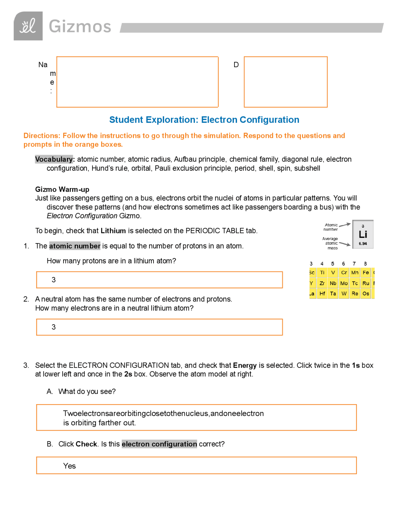 Student Exploration Periodic Trends Assignments Chemistry Docsity Student exploration periodic trends assignments chemistry docsity