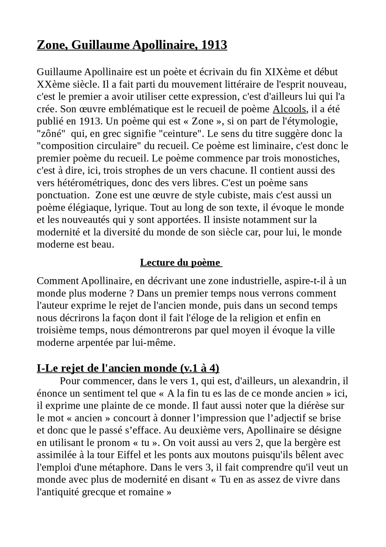 Lecture linéaire Lecture linéaire