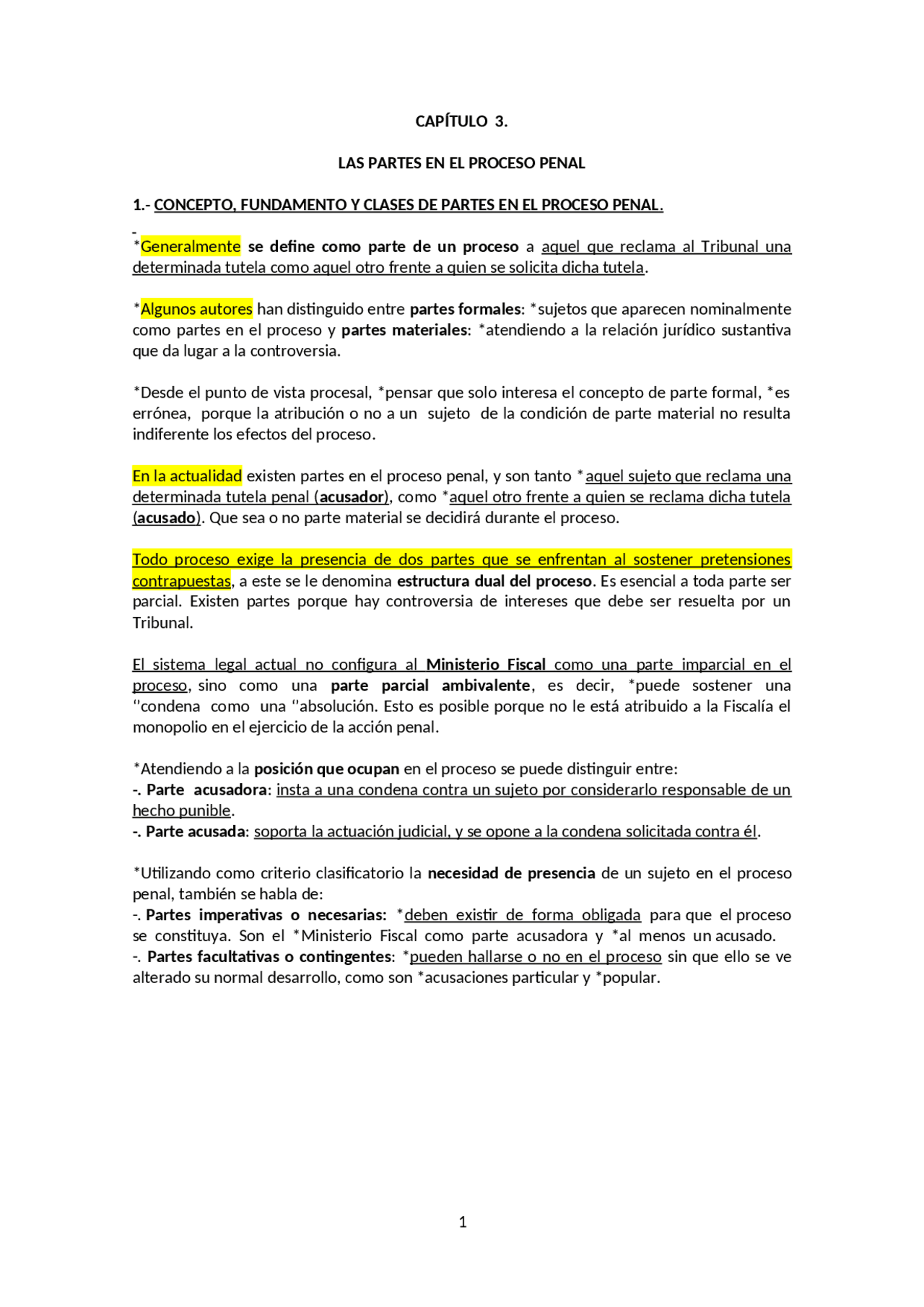 Tema 3 LAS PARTES EN EL PROCESO PENAL | Resúmenes de Derecho Procesal ...