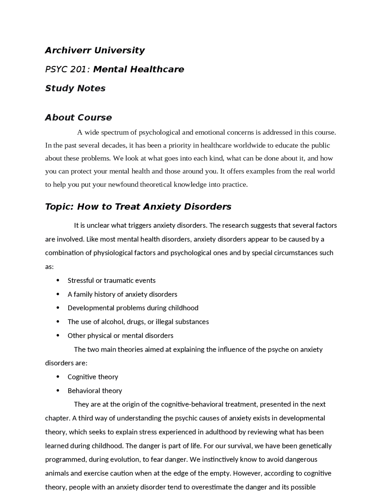 How To Treat Anxiety Disorders Study Notes Psychology Docsity how-to-treat-anxiety-disorders-study-notes-psychology-docsity
