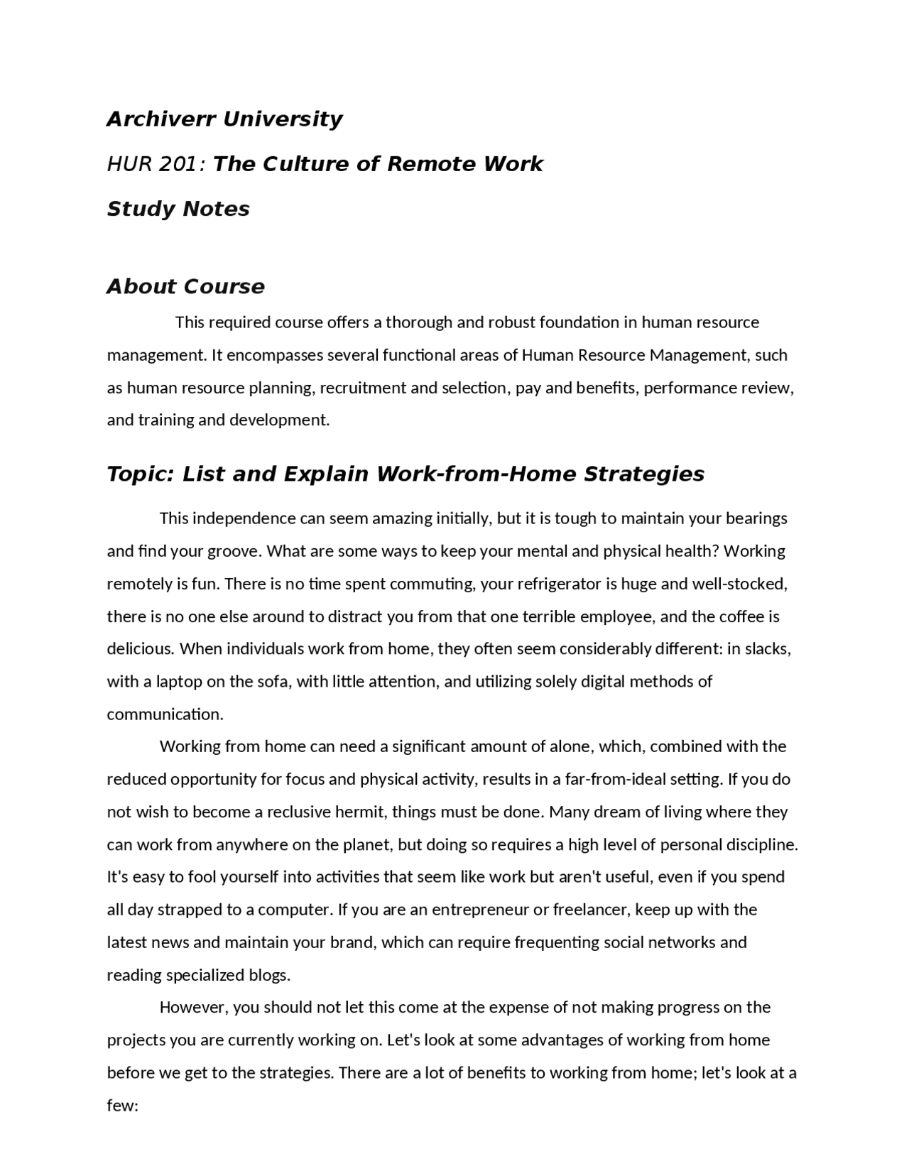 What Exactly is Remote Work? | Study notes Human Resource Management ...