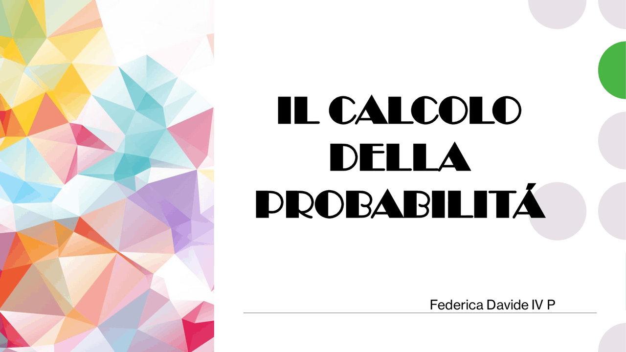 Calcolo della probabilità Schemi e mappe concettuali di Matematica