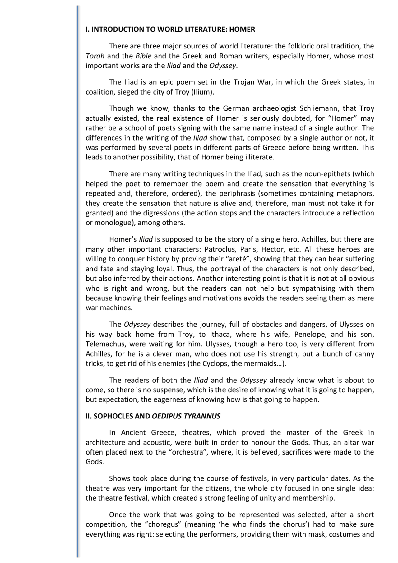 Syllabus for 21st Century literature | Study notes English | Docsity