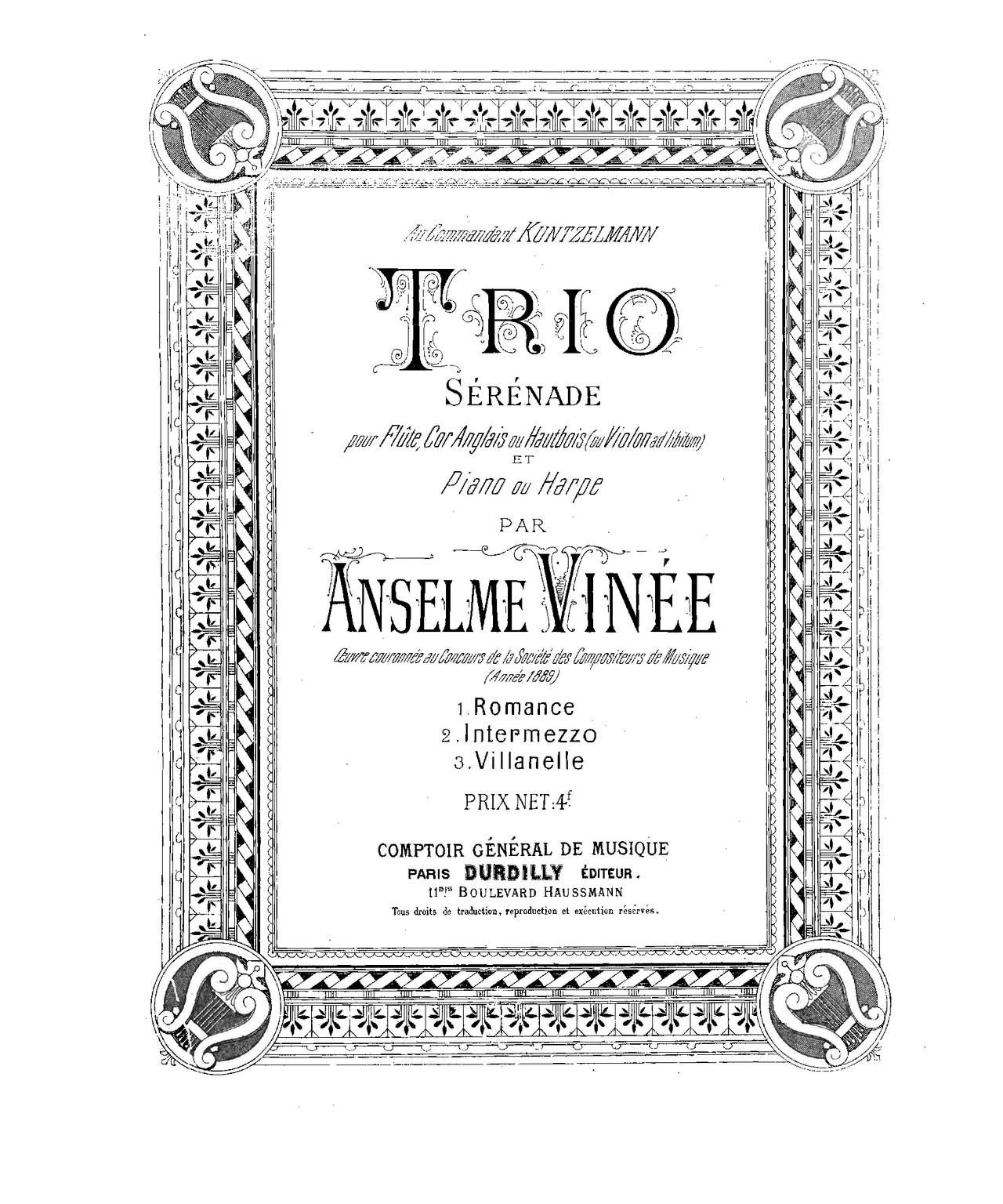 Spartiti musicali per flauto e continuo | Esercizi di Musica | Docsity