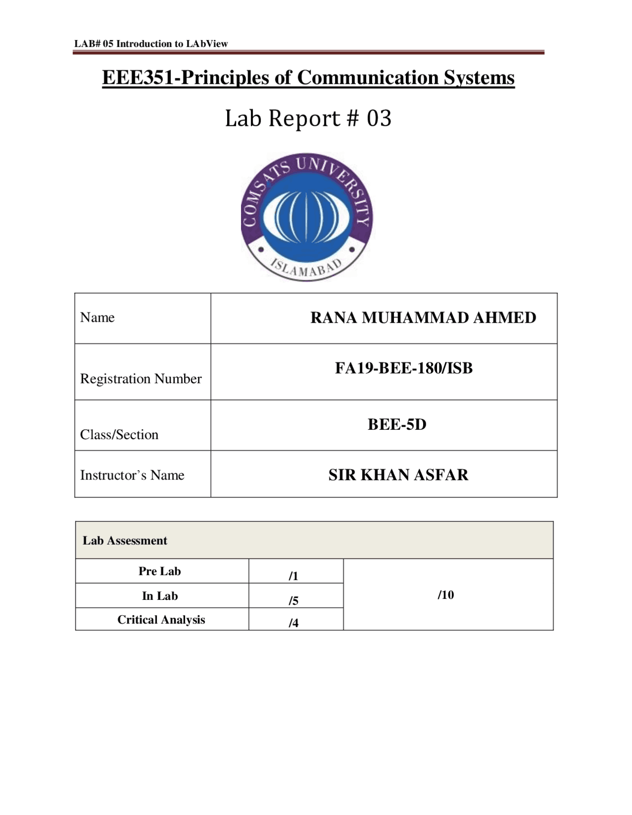 Report Generator Labview Pdf Introduction to LabVIEW | Lab Reports Analog Communication | Docsity