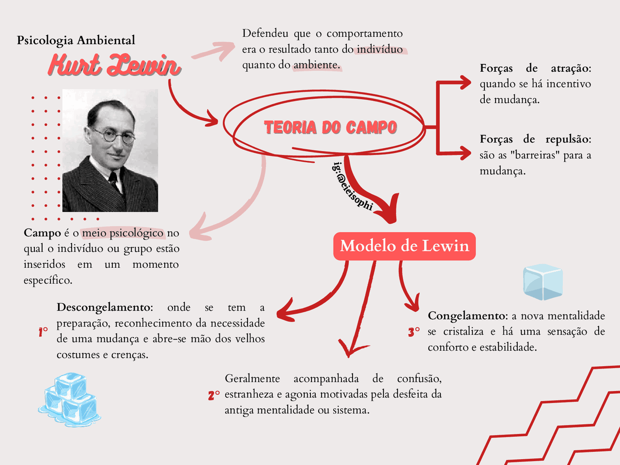 Kurt Lewin e sua teoria | Notas de estudo Psicologia Social | Docsity