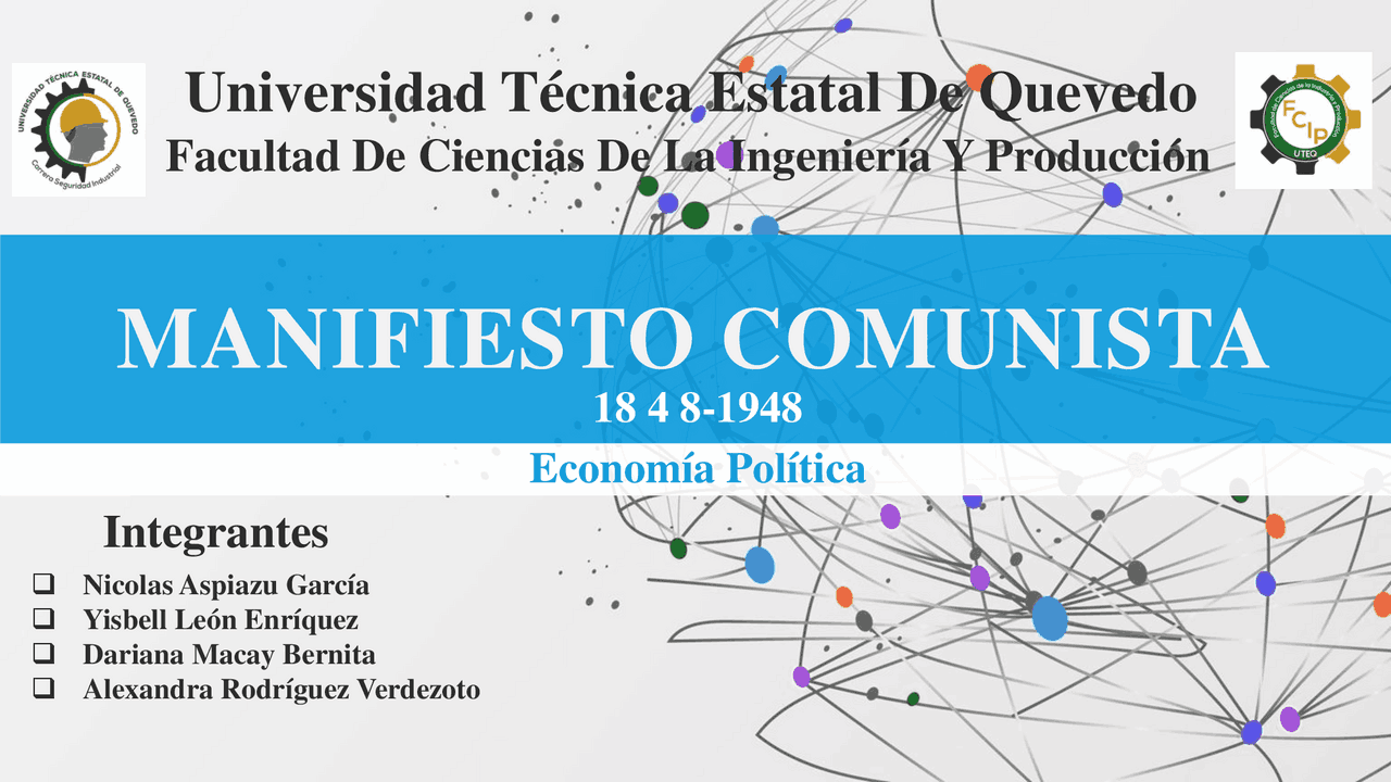 Manifiesto comunista | Esquemas y mapas conceptuales de Derecho Laboral