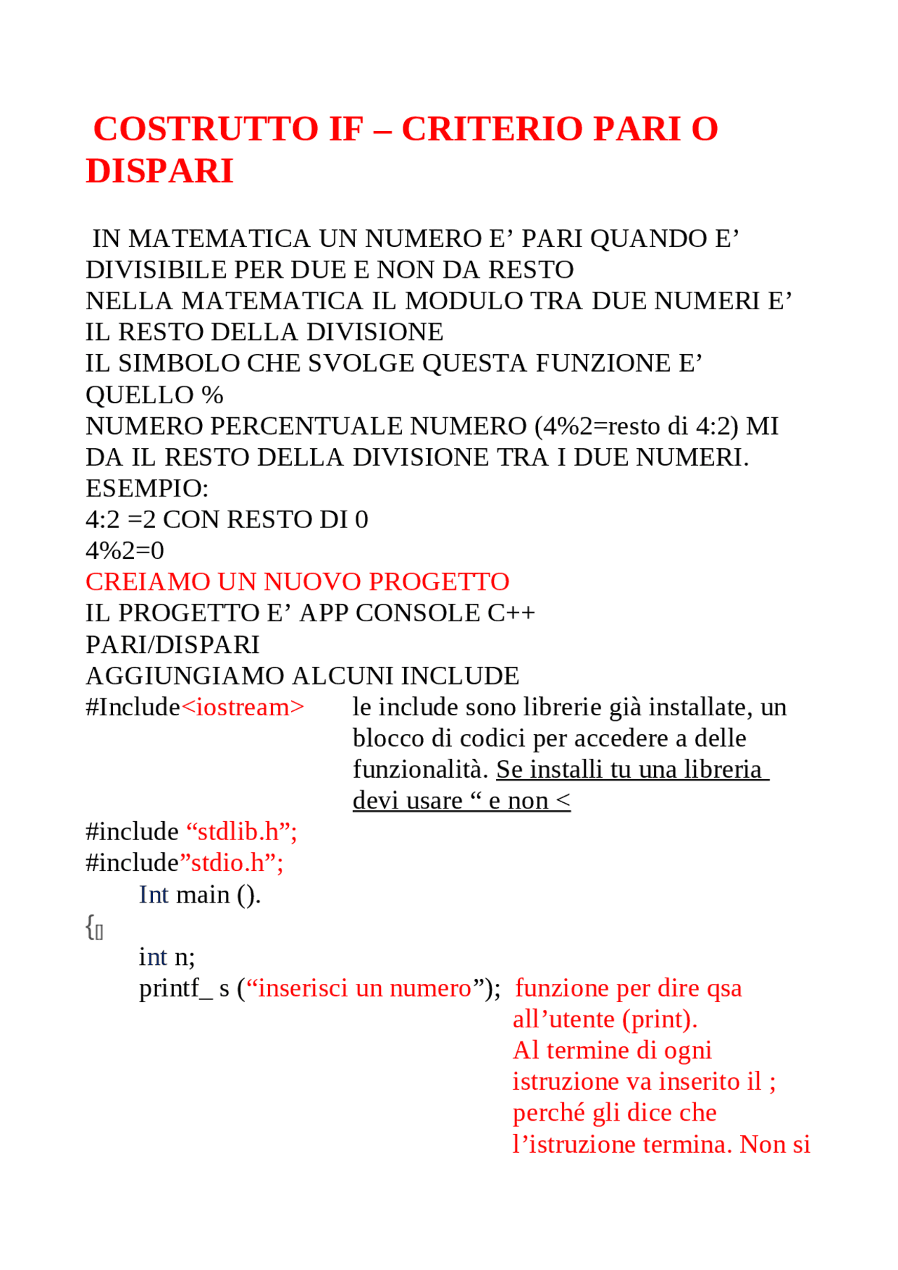 Costrutto if informatica | Schemi e mappe concettuali di Informatica ...