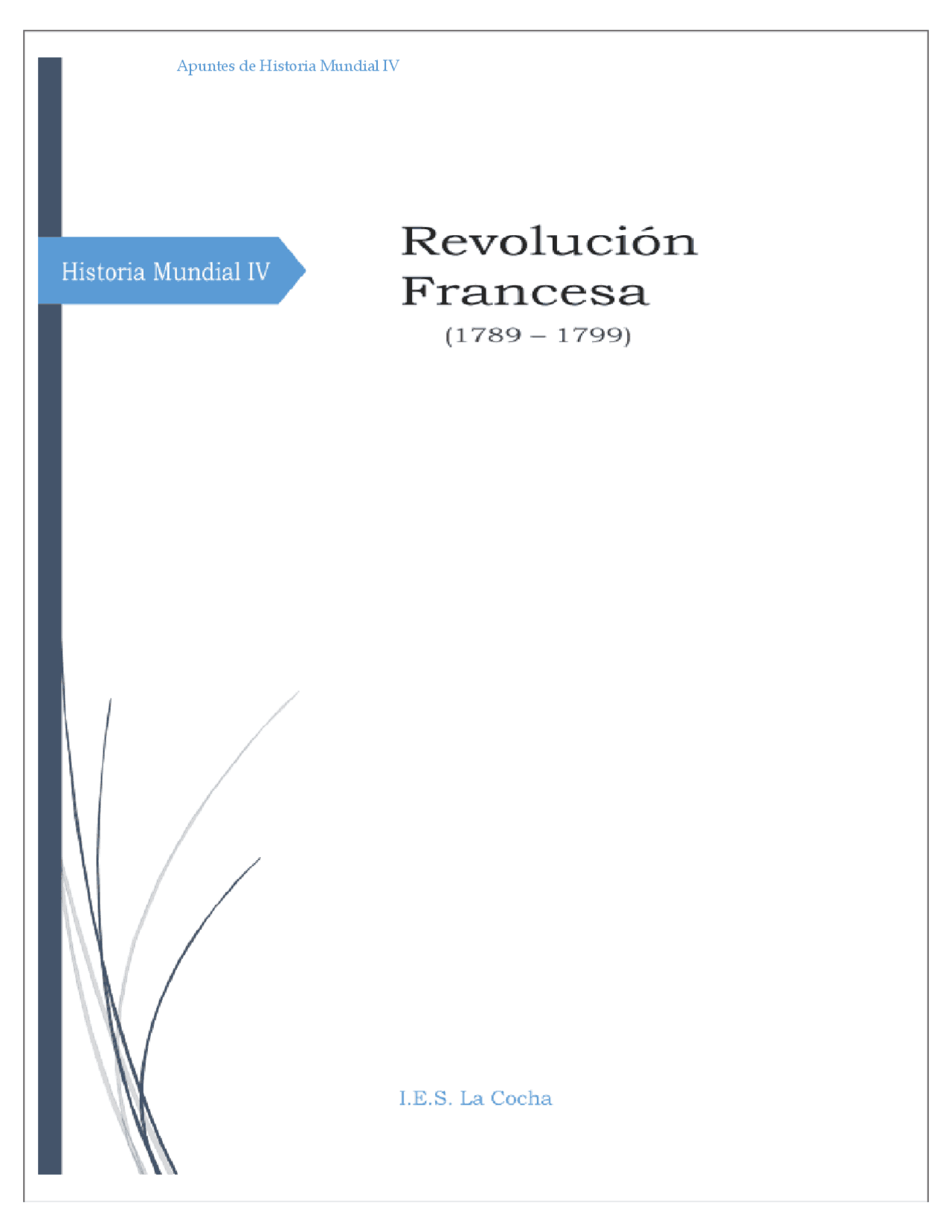 La revolución francesa | Apuntes de Historia Moderna | Docsity