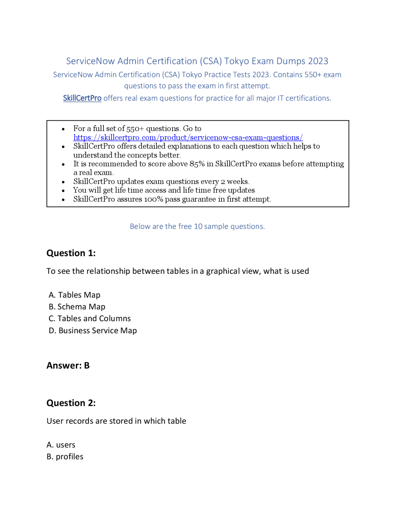 ServiceNow Admin Certification CSA Tokyo Exam Dumps 2023 Exercises servicenow-admin-certification-csa-tokyo-exam-dumps-2023-exercises