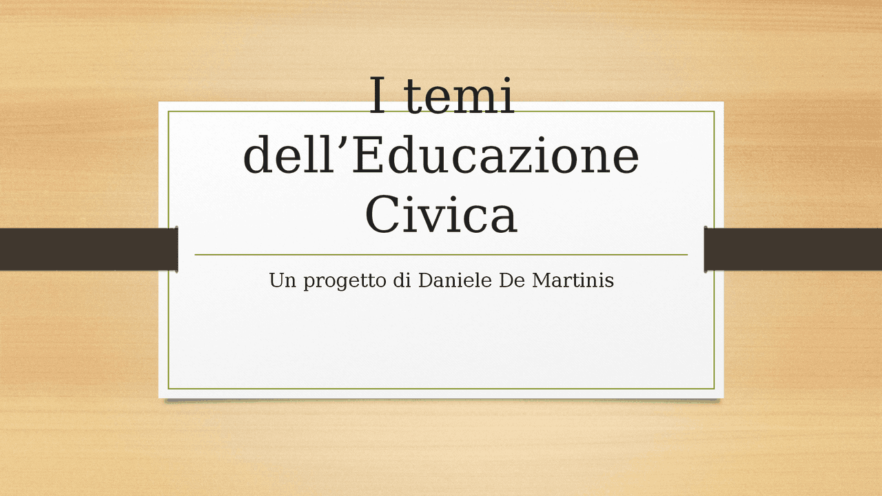 Esempi Svolti Di Eas Educazione Civica Educazione civica temi | Schemi e mappe concettuali di Italiano | Docsity