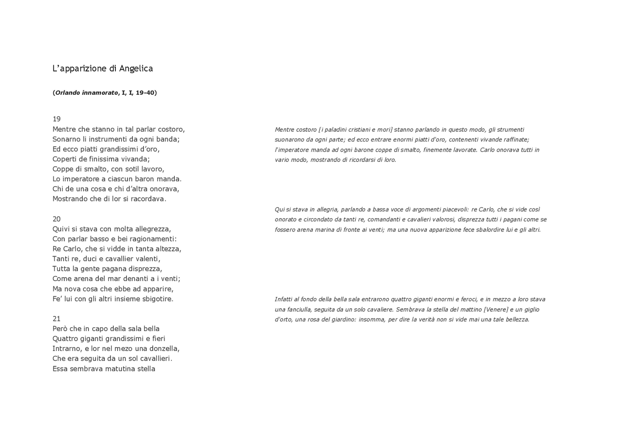 L'apparizione di Angelica | Monografías, Ensayos de Literatura Italiana