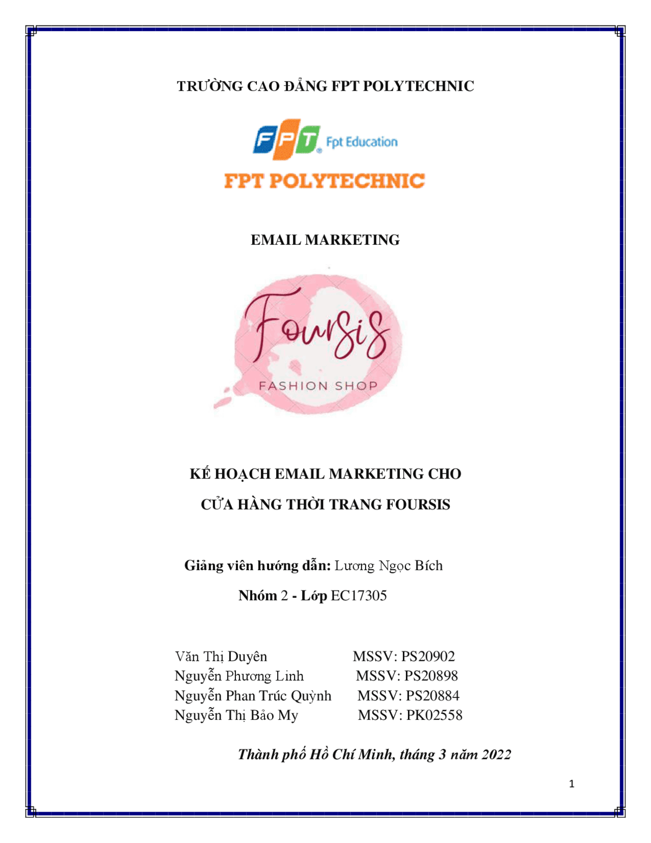 Fpt Project.pdf Content Marketing FPT | Papers Marketing | Docsity