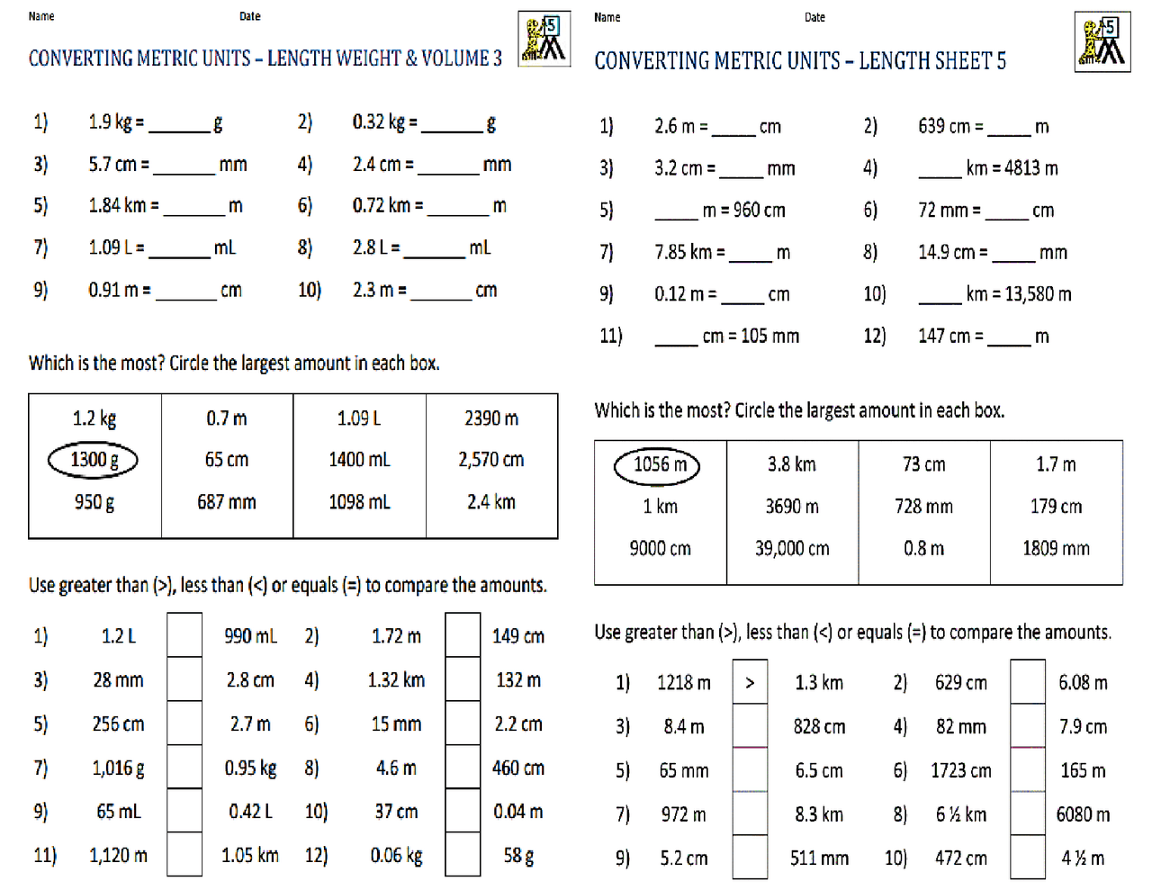 Conversion Sheet in Mathematics | Cheat Sheet Mathematics | Docsity