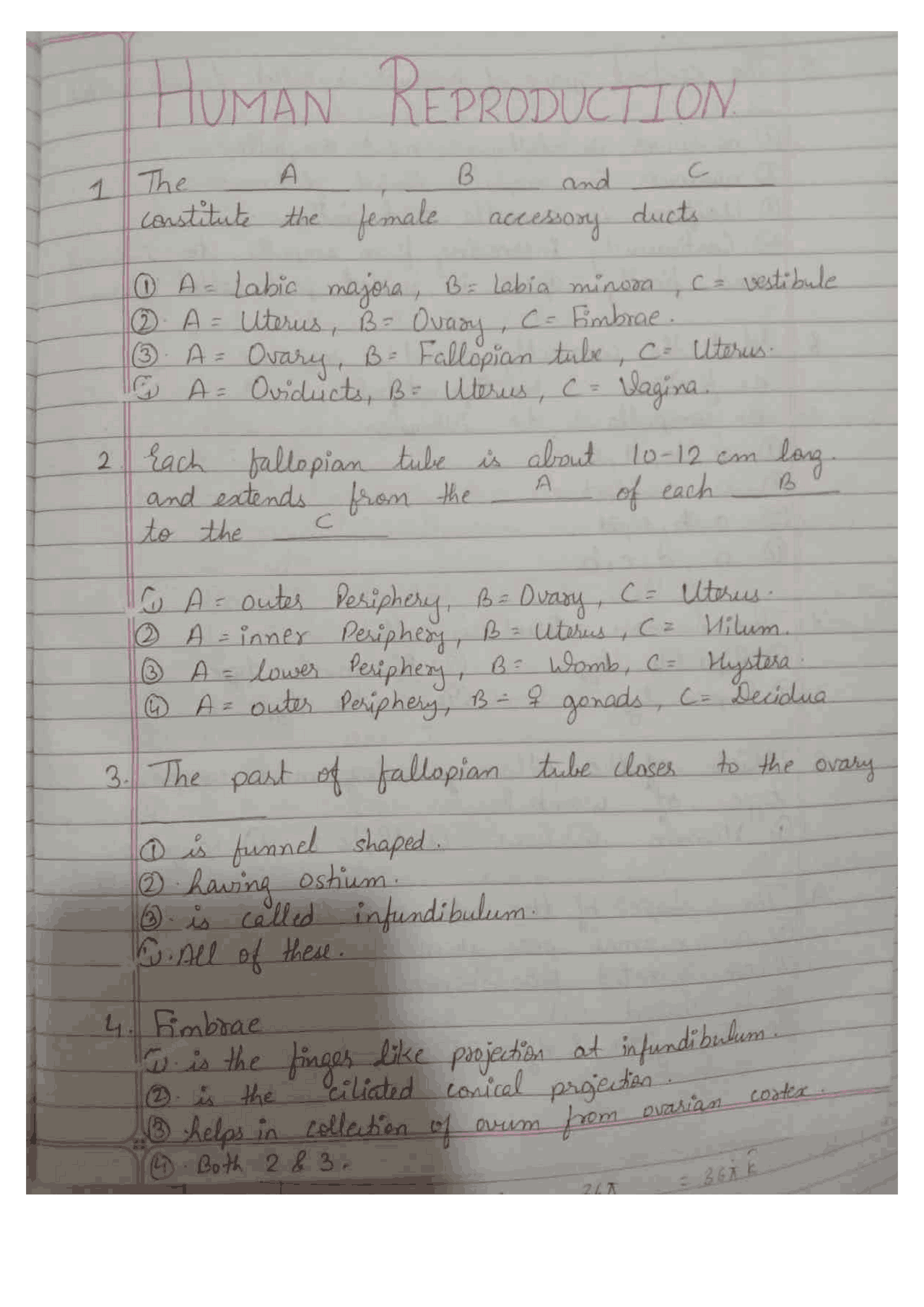 Human _reproduction_race_1 | Assignments Biology | Docsity
