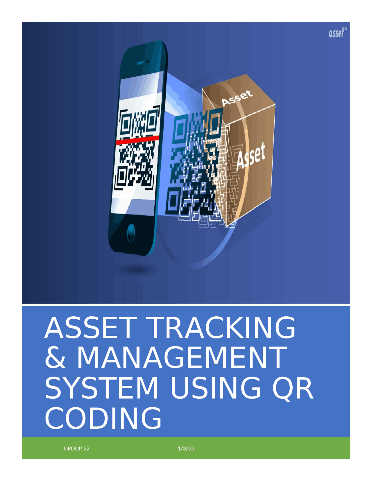 Asset tracking and management using QR coding | Study Guides, Projects ...