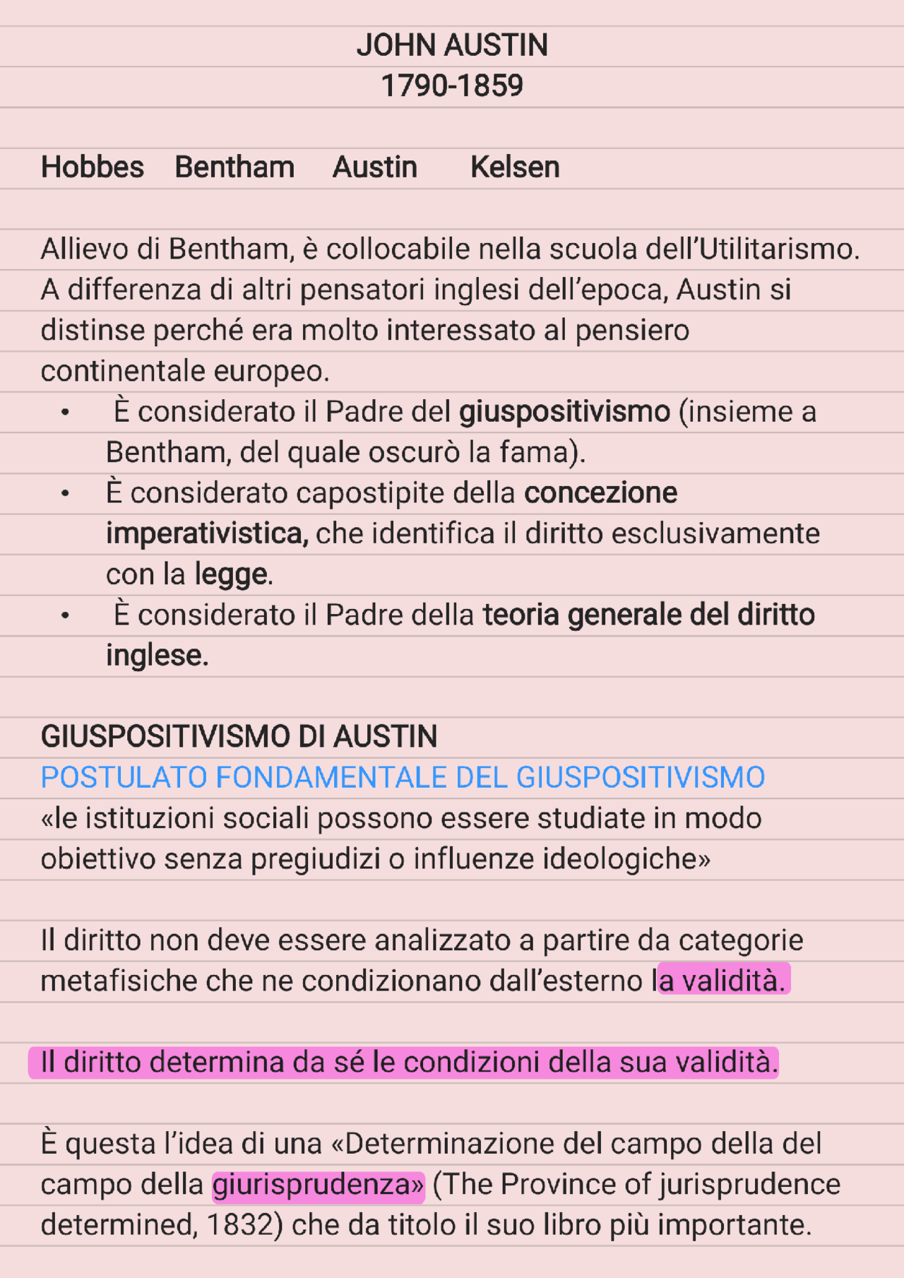 Austin-filosofia del diritto | Sintesi del corso di Filosofia del ...