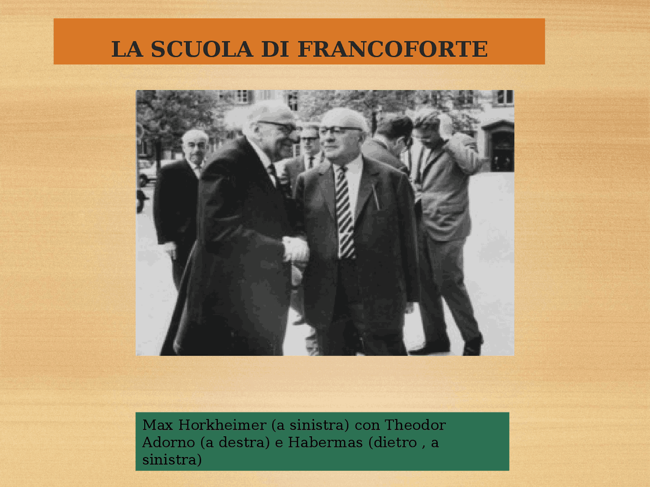 La scuola di Francoforte Slide di Filosofia Docsity