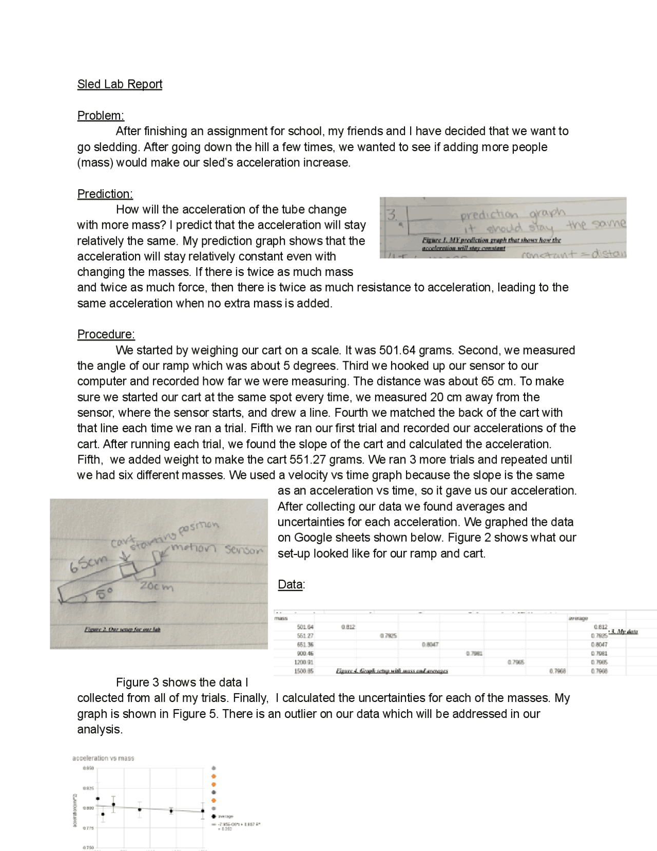 Sled Lab Report For Physics 1101 Study Guides Projects Research Sled Lab Report For Physics 1101 Study Guides Projects Research