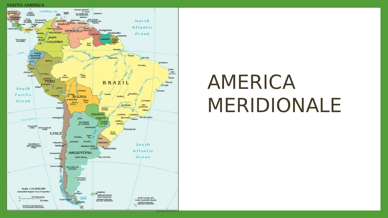 Slide su America Meridionale e Brasile Guide, Progetti e Ricerche di