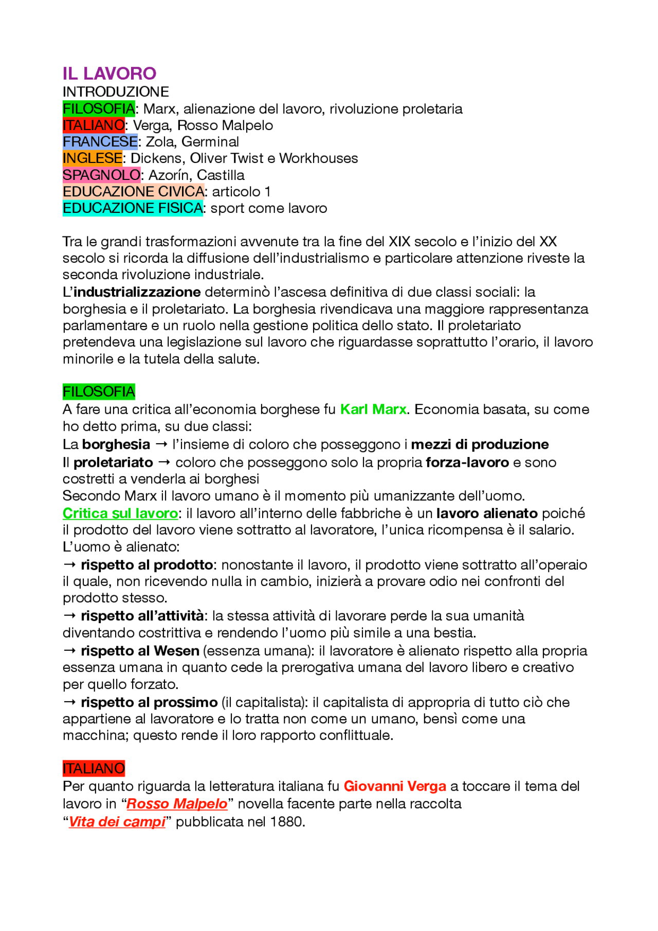 Il Lavoro Esame Maturit Collegamenti Interdisciplinari Di Italiano il-lavoro-esame-maturit-collegamenti-interdisciplinari-di-italiano