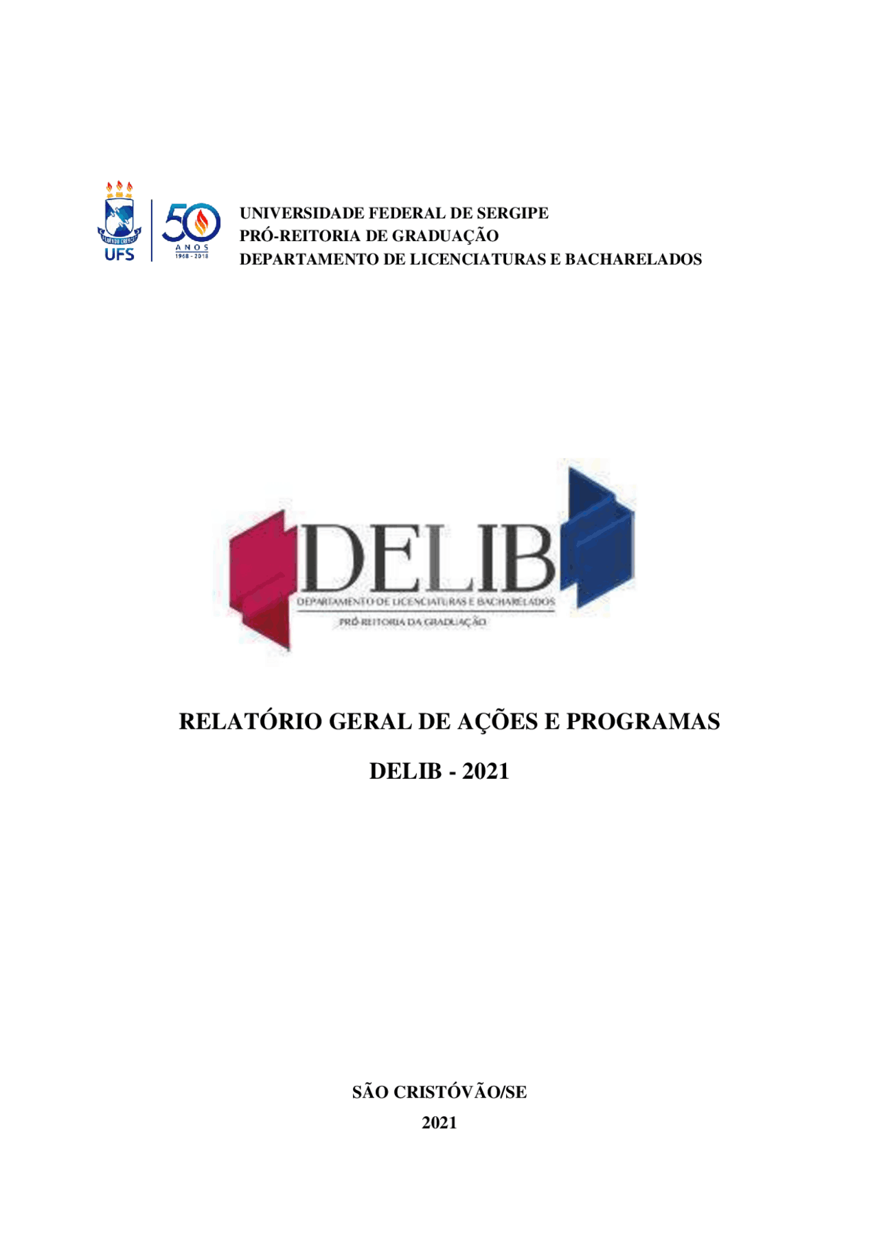 RELATÓRIO GERAL DE AÇÕES E PROGRAMAS DELIB | Notas de aula Matemática ...
