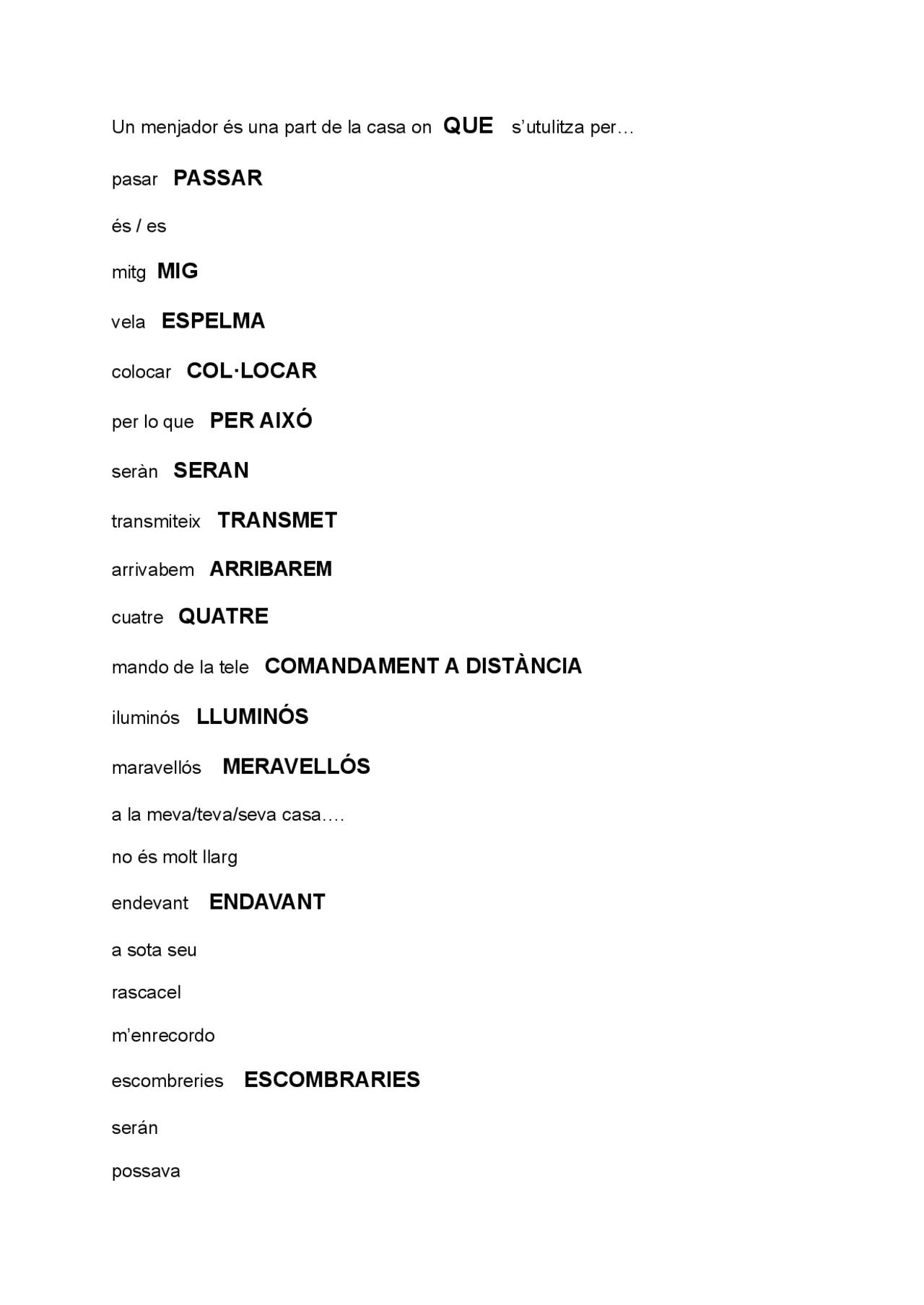 Faltes Frequents en llengua català diferents exemples | Ejercicios de ...