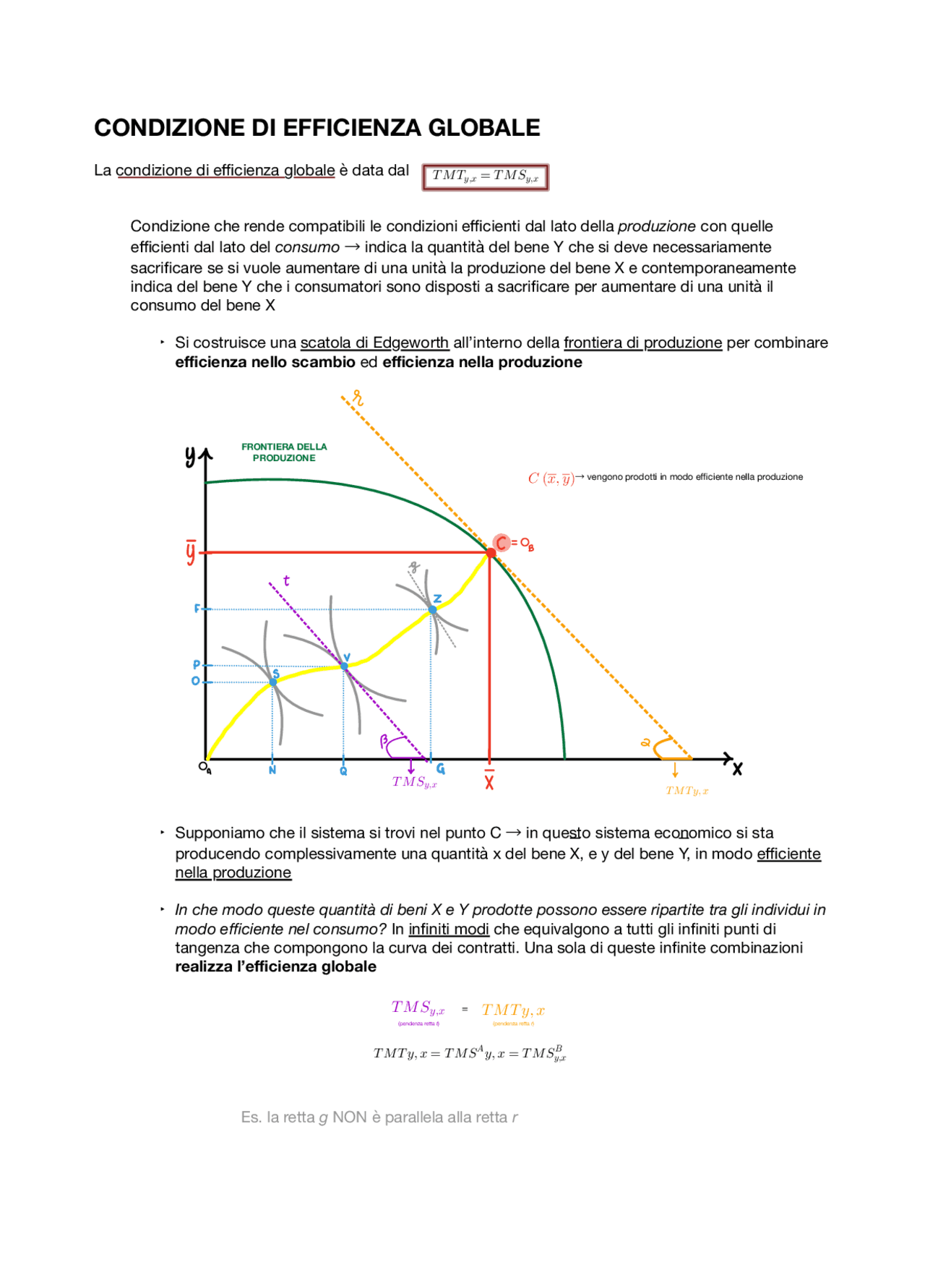 Efficienza globale (cap. 1) Appunti di Scienza delle Finanze Docsity