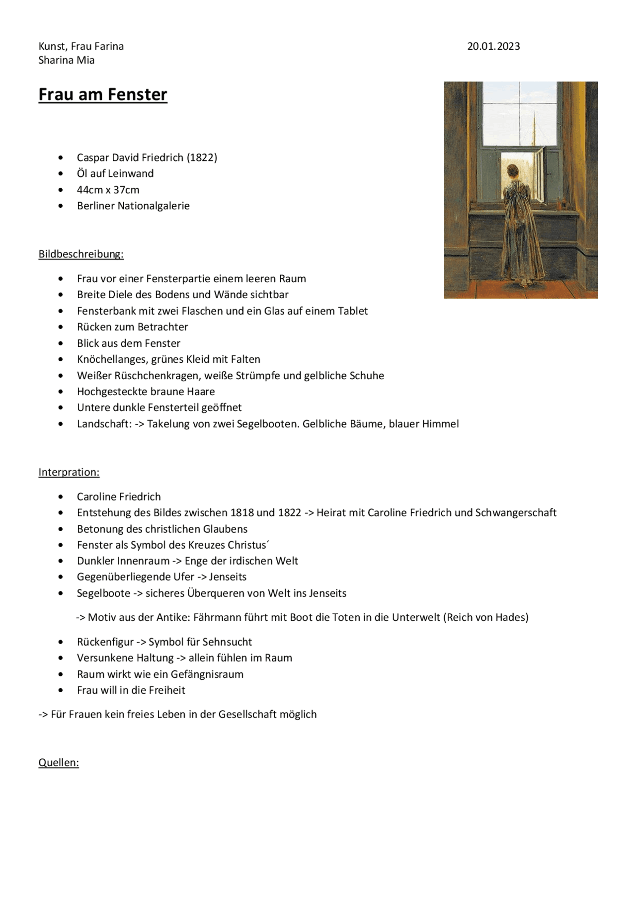 Bild Frau Am Fenster: Unveiling the Essence of a Masterpiece