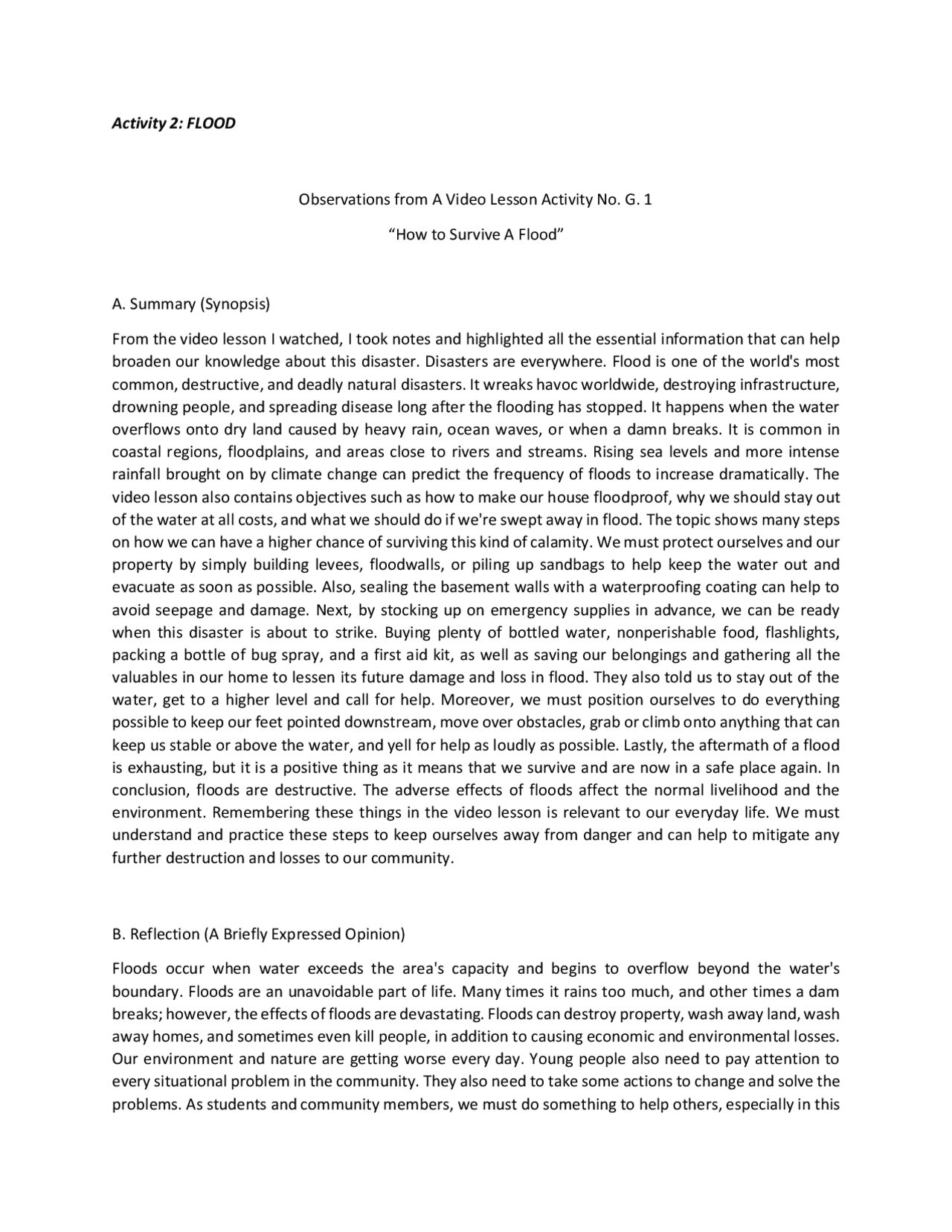 Activity 2 Civic Welfare Training Service Exercises Social Welfare