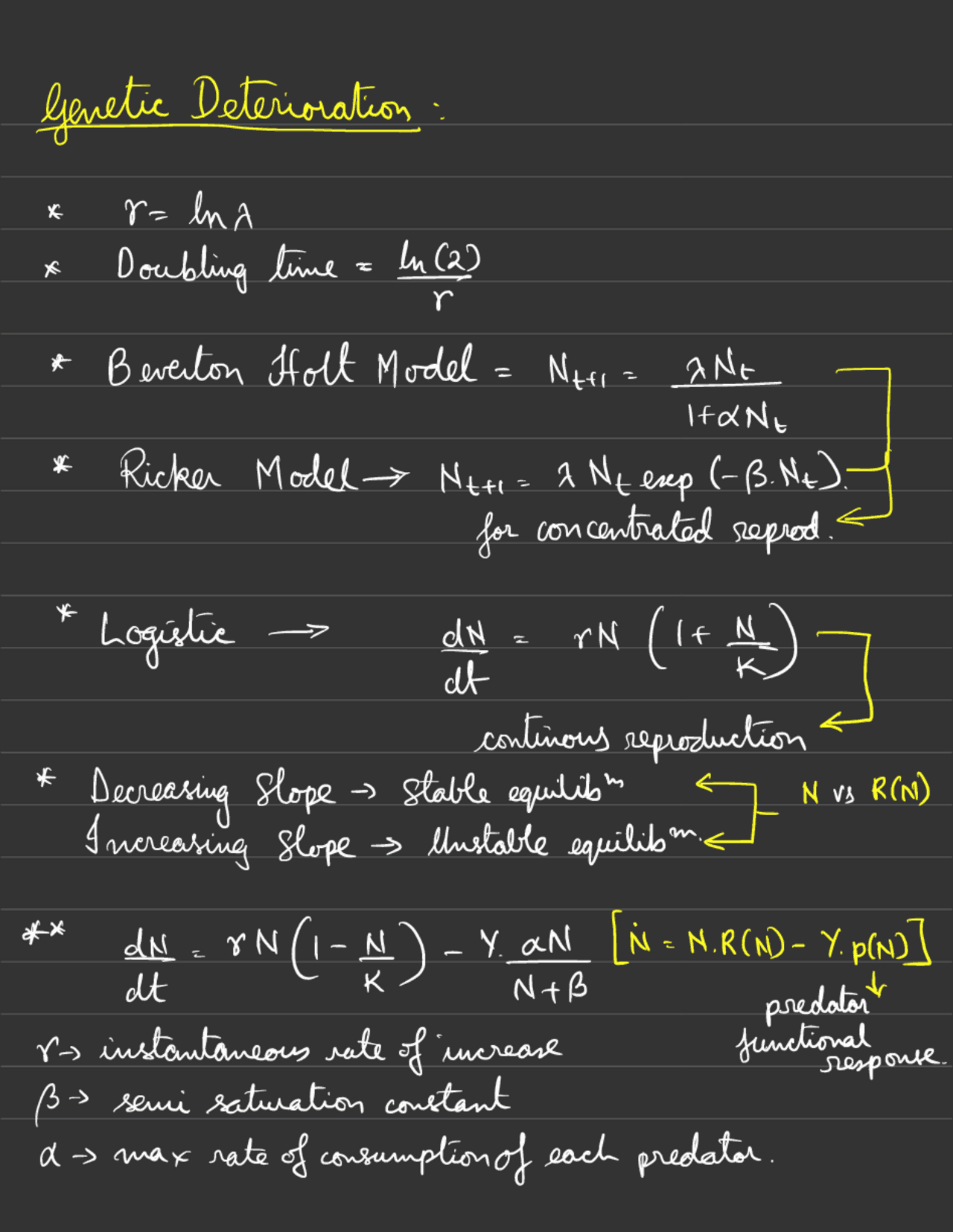 The formula for ecosystem management | Appunti di Ecologia | Docsity