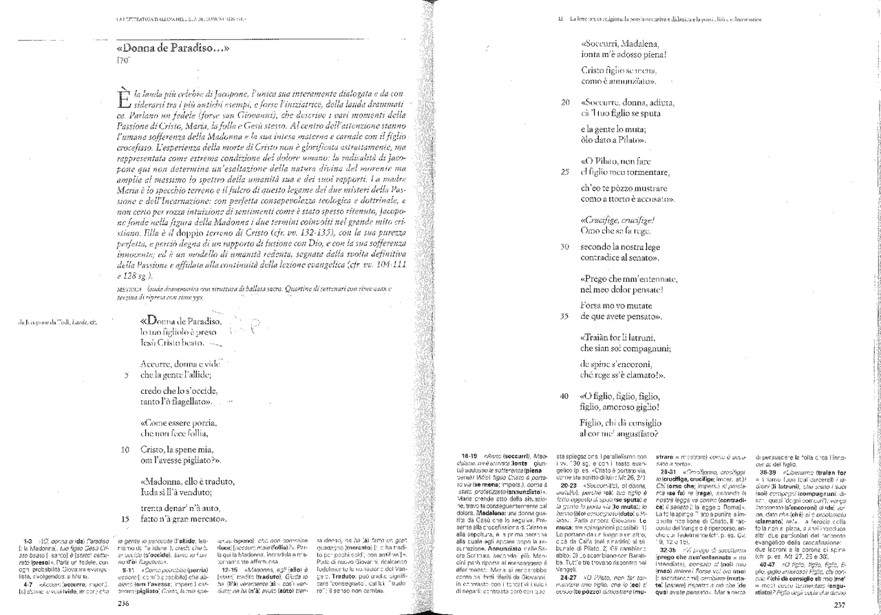 Donna De Paradiso Testo E Parafrasi "Donna de paradiso", lirica composta da Jacopone da Todi. | Dispense di