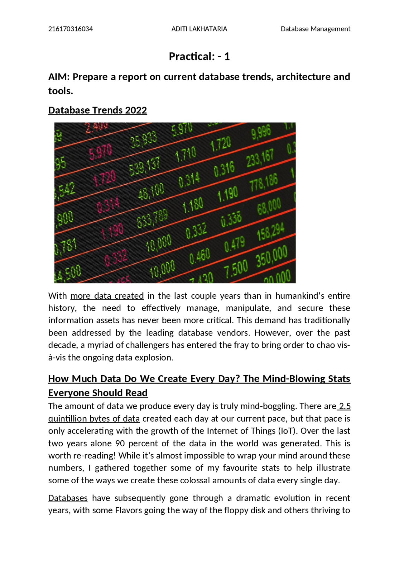Dbms practicals 21 to 25 | Exercises Database Management Systems (DBMS ...