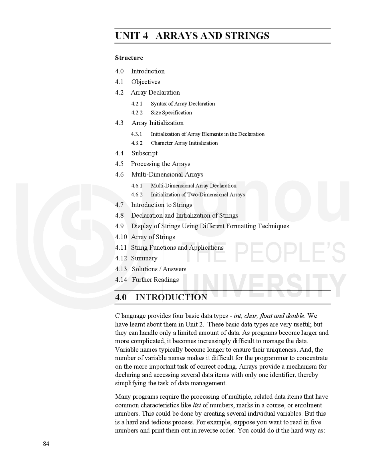 Introduction to C language | Study notes Introduction to Computing ...