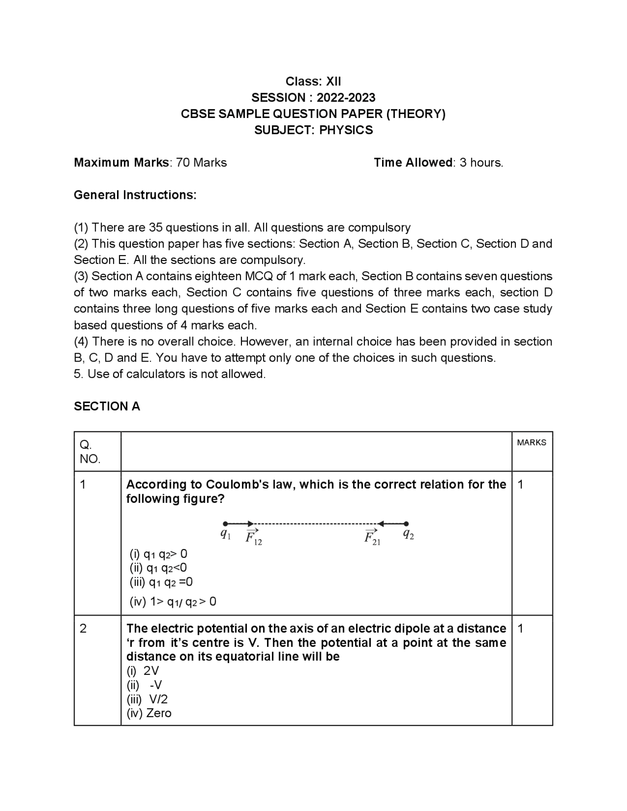 Physics Sample Paper Exams Physics Docsity Physics sample paper exams physics docsity