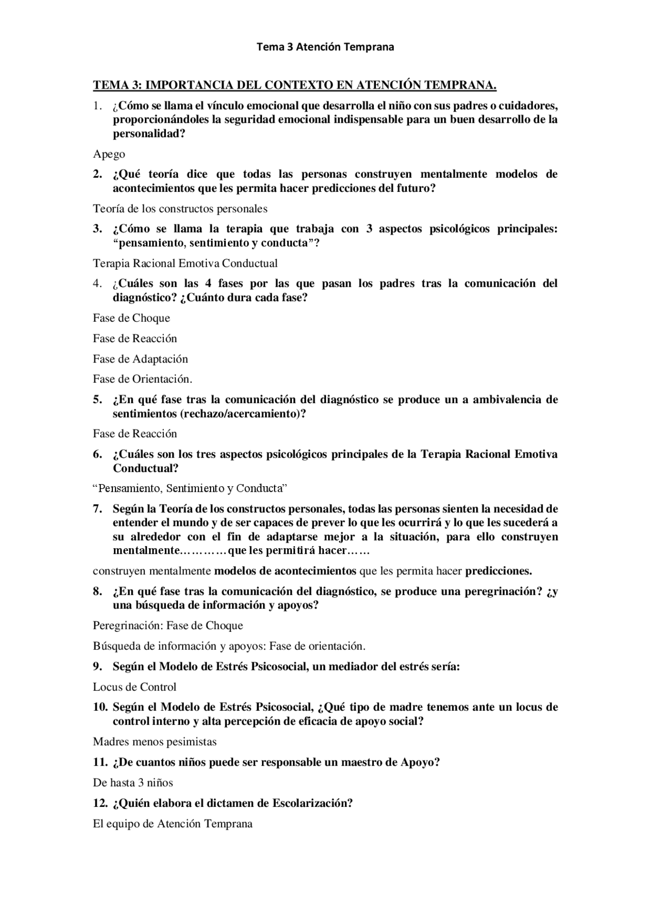 Preguntas repaso de cada tema con respuesta y preguntas examenes ...